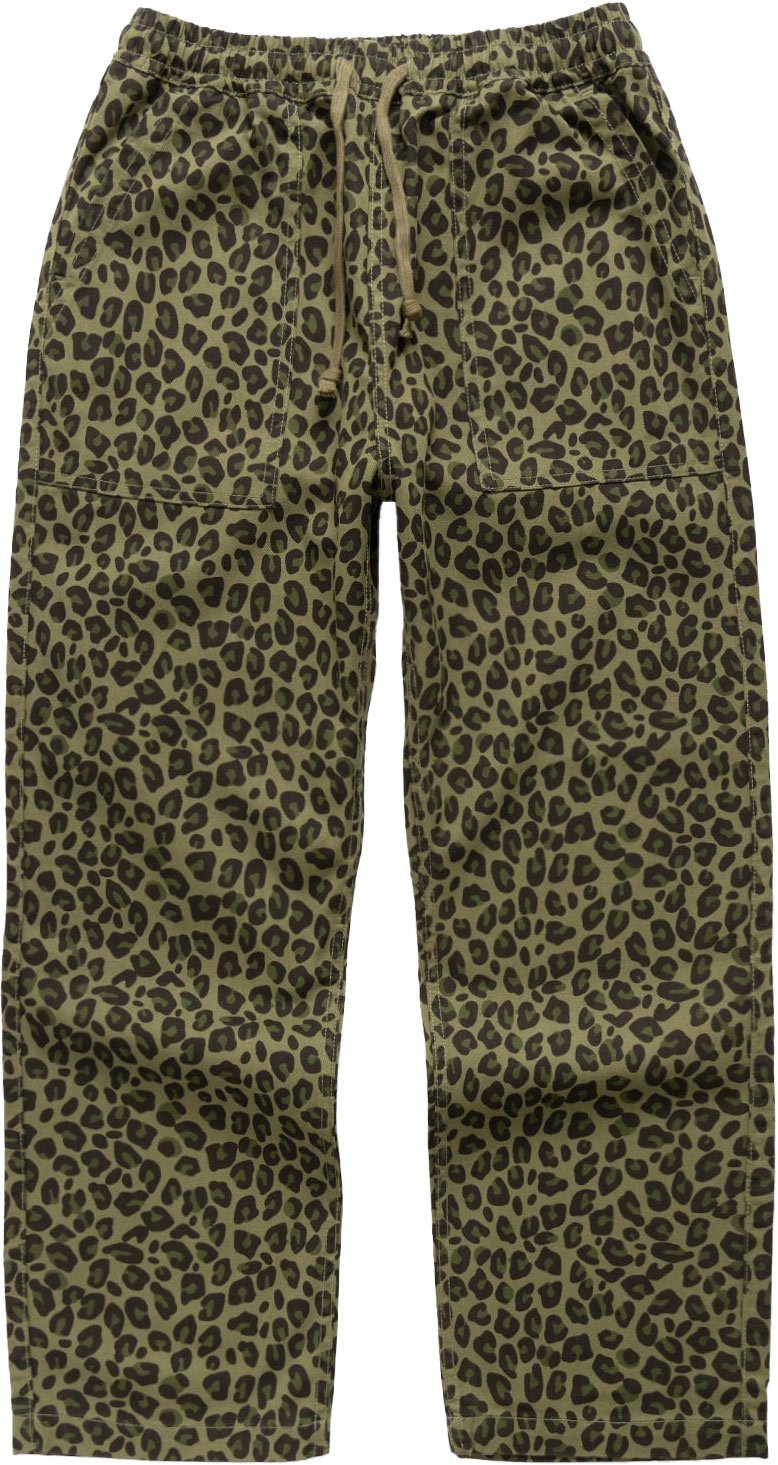 Patterned Easy Chef Pants Green Leopard + Service Works