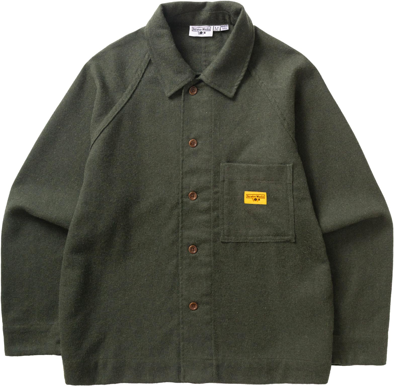 Flannel Foh Overshirt Forest + Service Works
