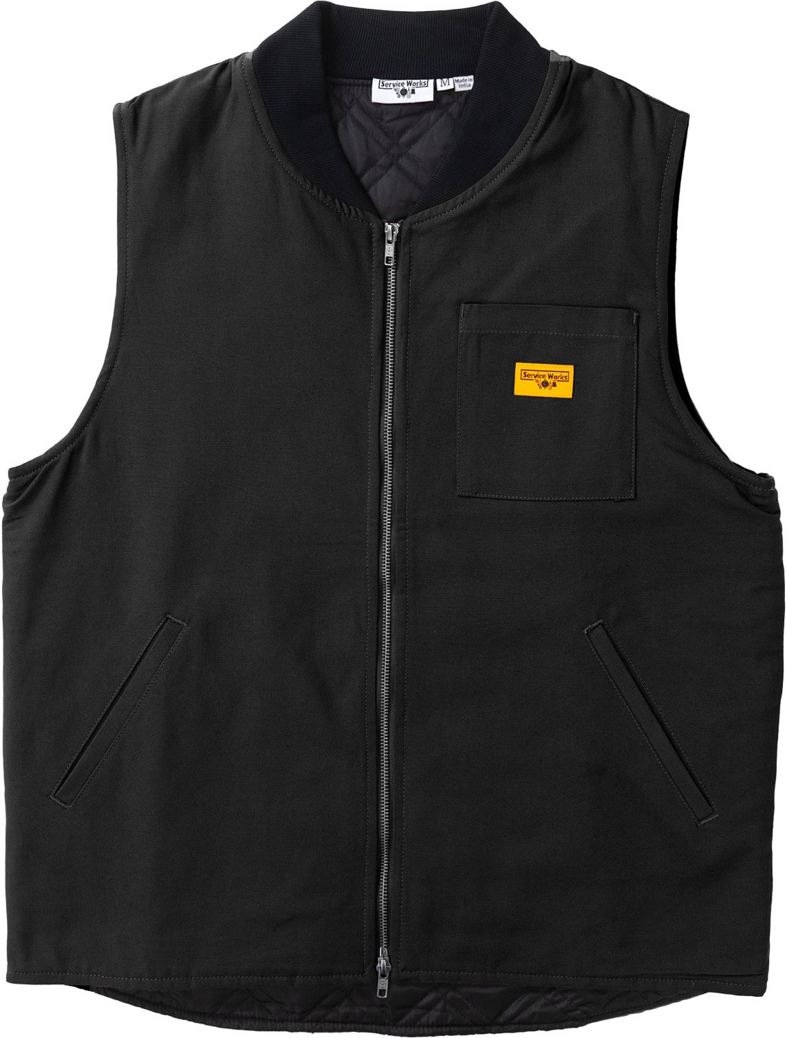 Canvas Work Vest Black + Service Works