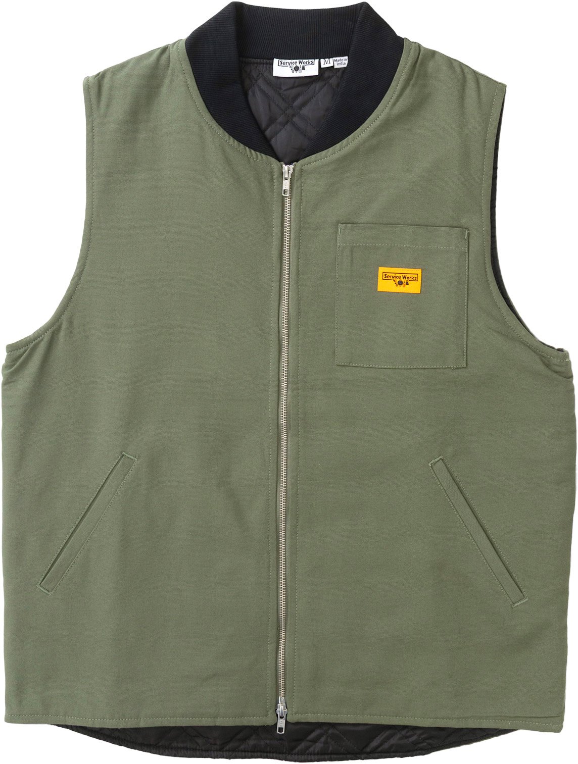 Canvas Work Vest Olive + Service Works