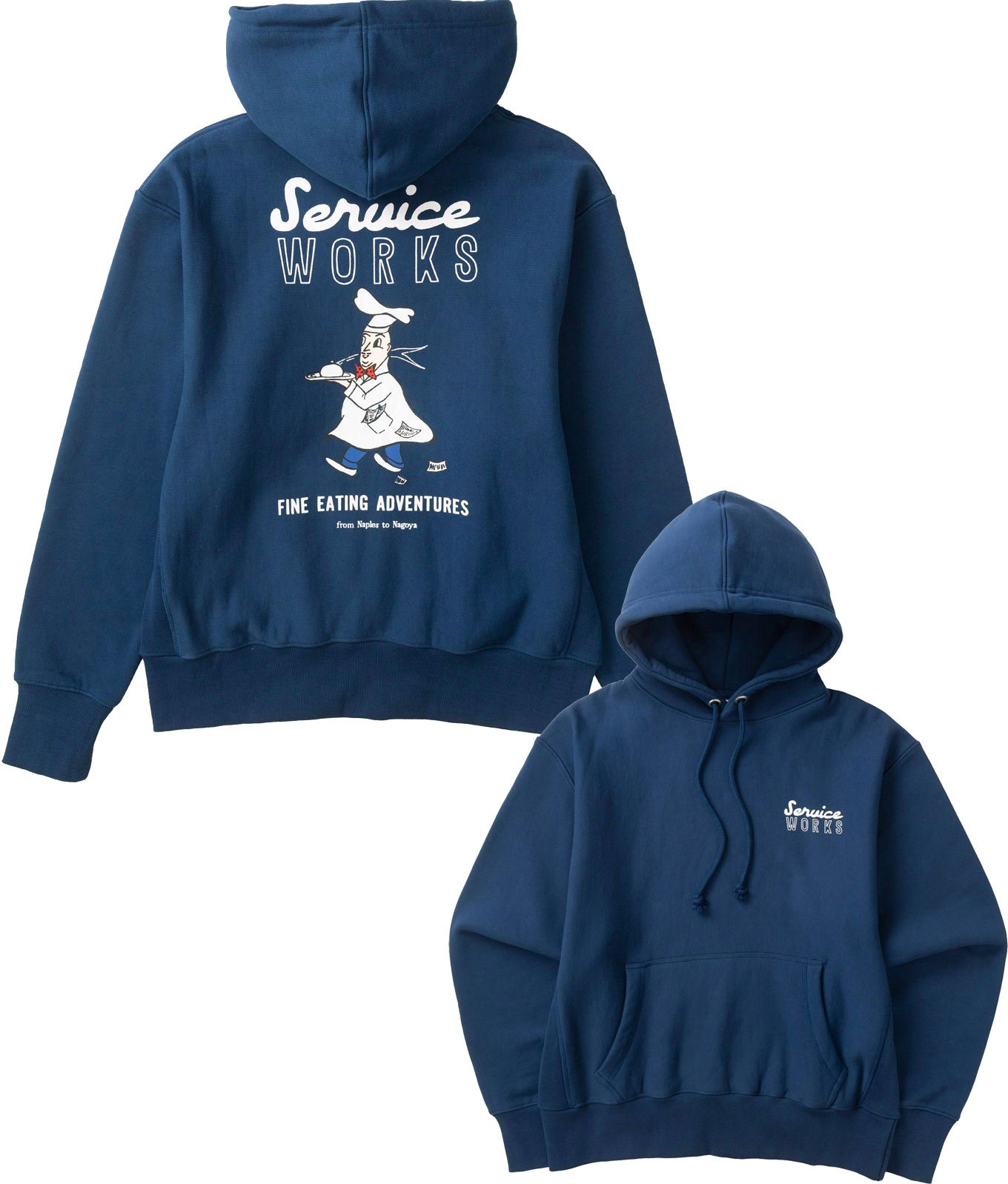 Eating Adventures Hoodie Navy + Service Works