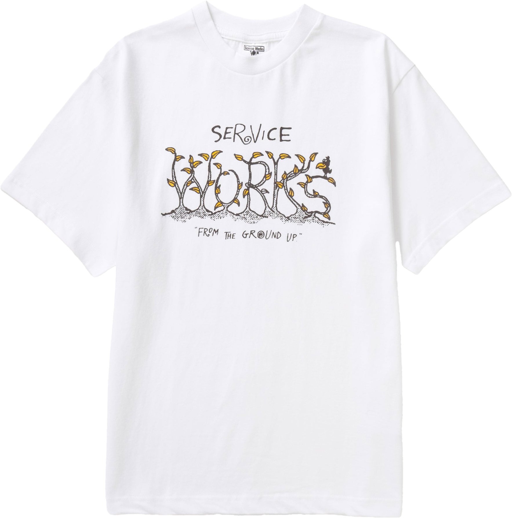 Ground Up Tee White + Service Works