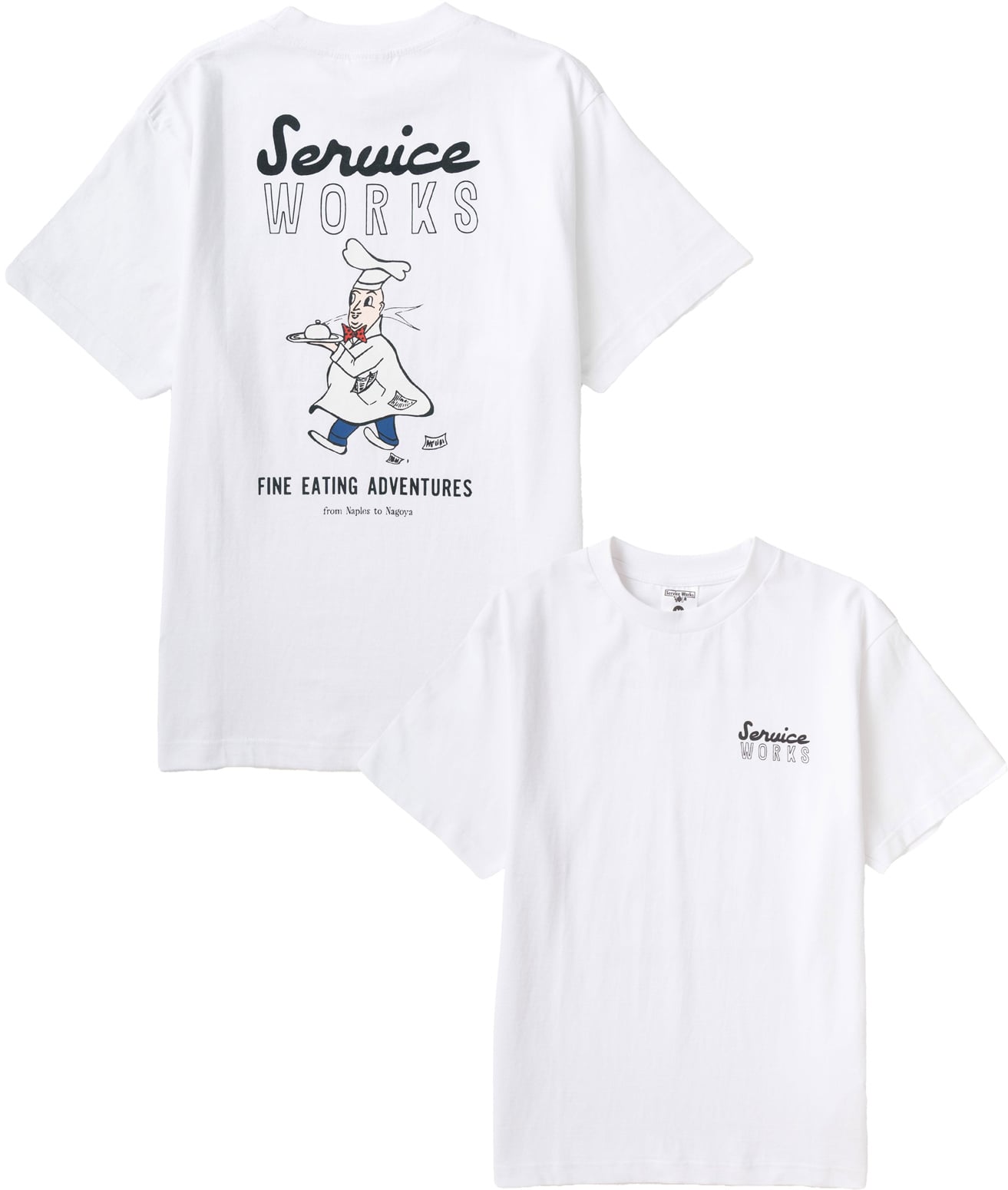 Eating Adventures Tee White + Service Works