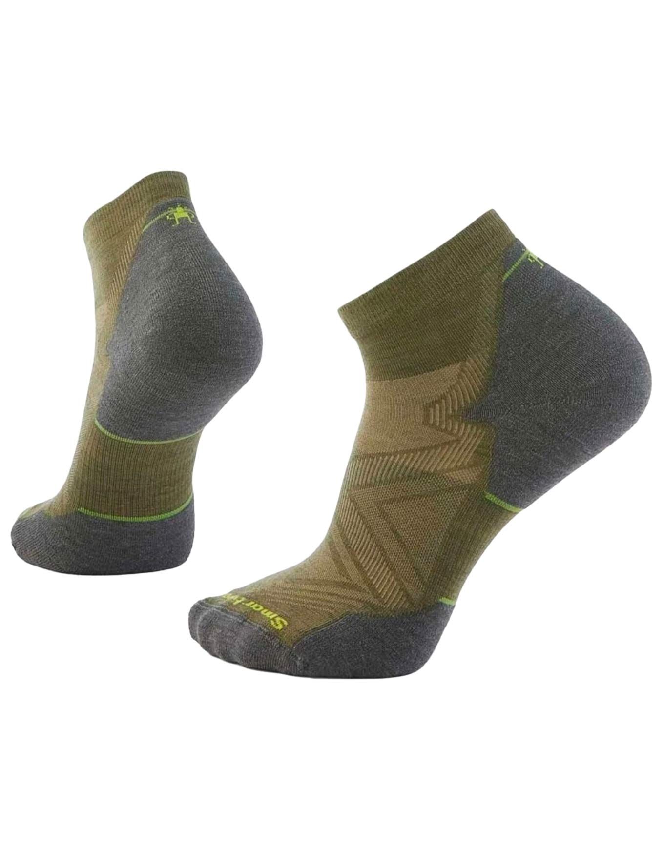 Run Targeted Cushion Ankle Socks Winter Moss + Smartwool
