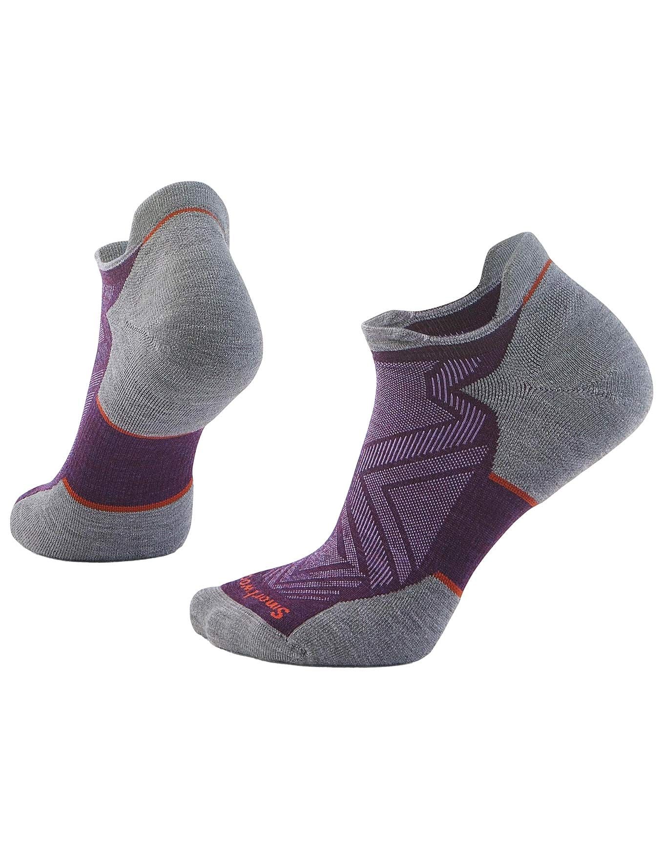 W Run Targeted Cushion Low Ankle S Purple Iris + Smartwool