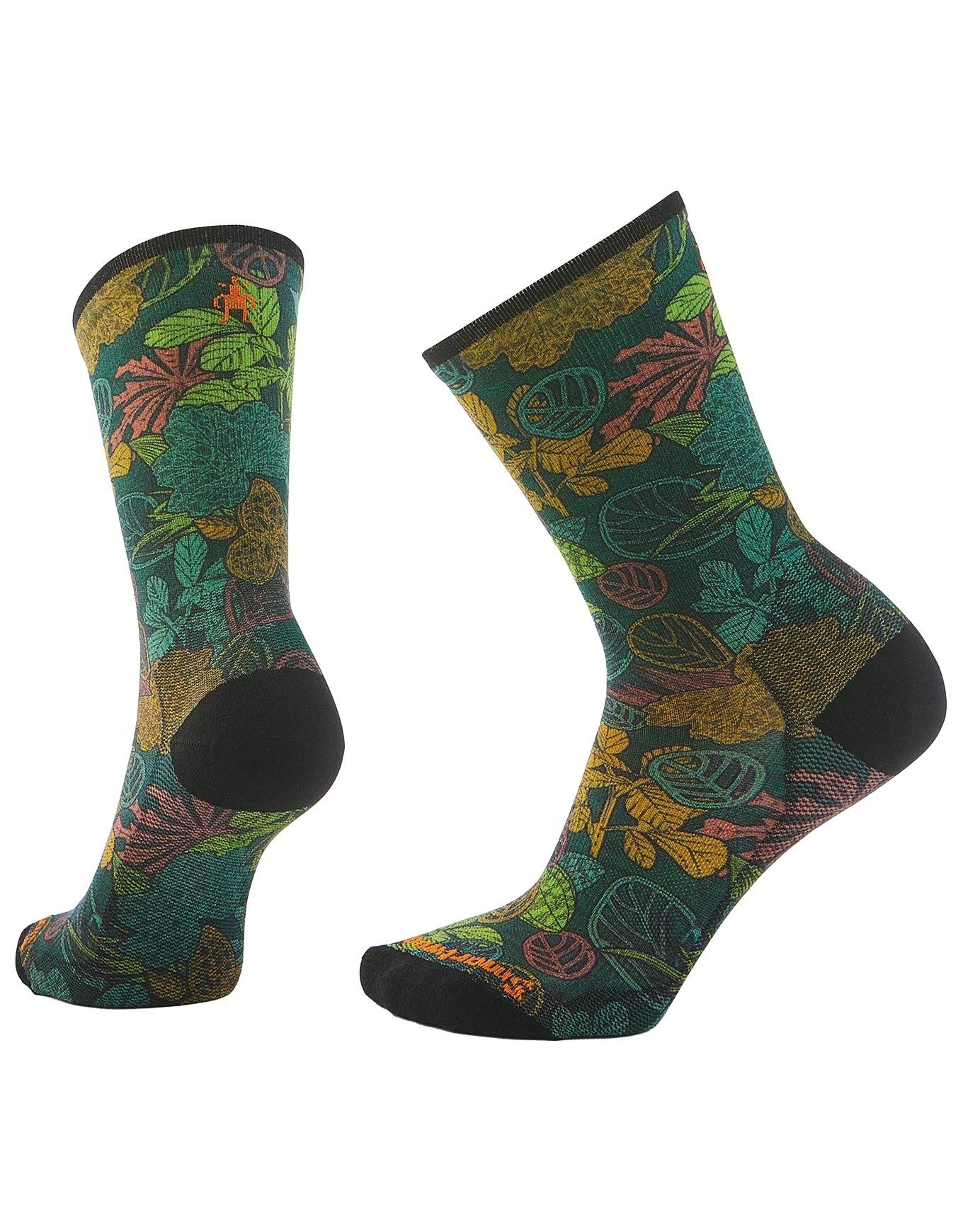 Bike Zero Cushion Aloha Forest Print Cre Twilight Blue + Smartwool