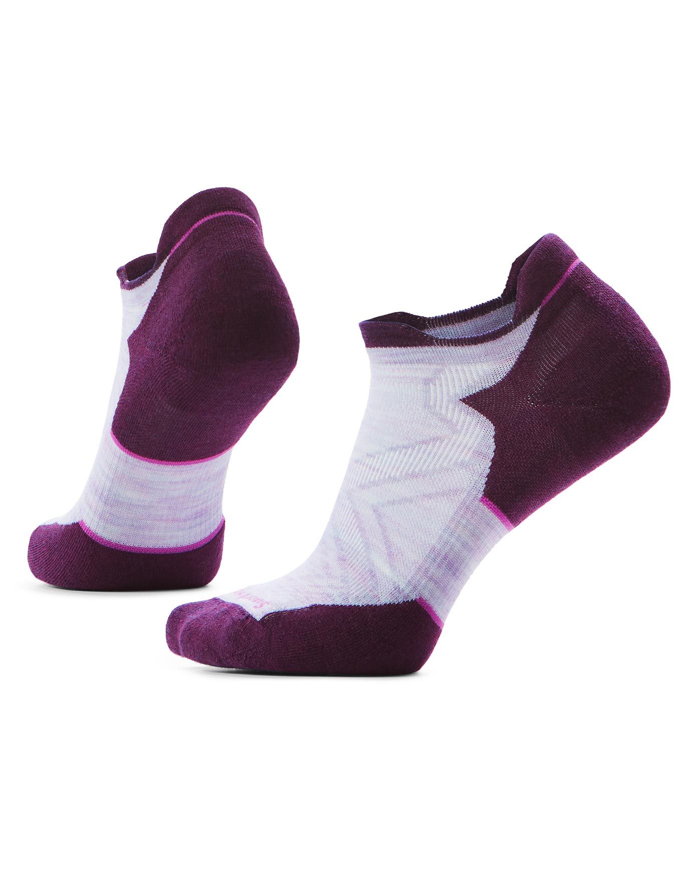 W Run Targeted Cushion Low Ankle S Purple/White + Smartwool
