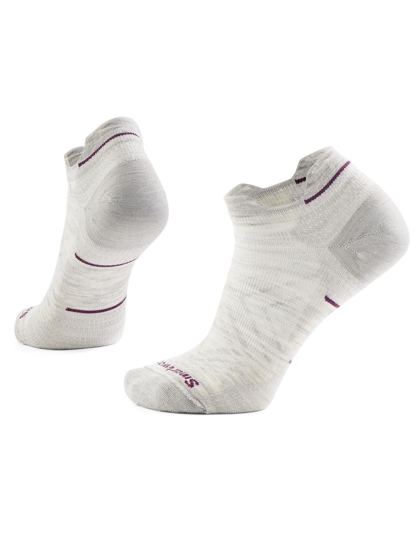 W Run Zero Cushion Low Ankle Socks Ash + Smartwool