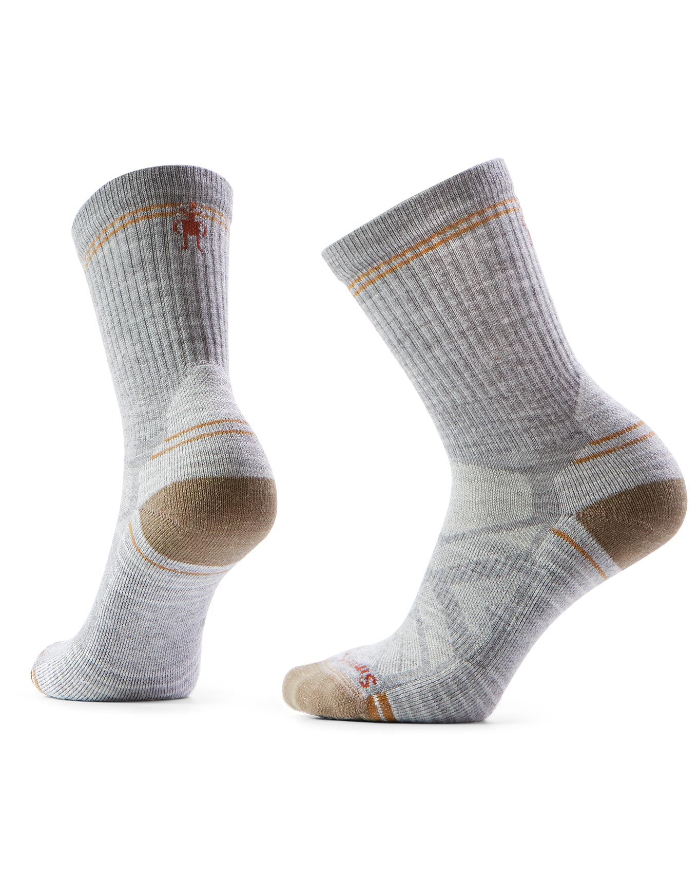 W Hike Light Cushion Crew Socks Light Grey White + Smartwool