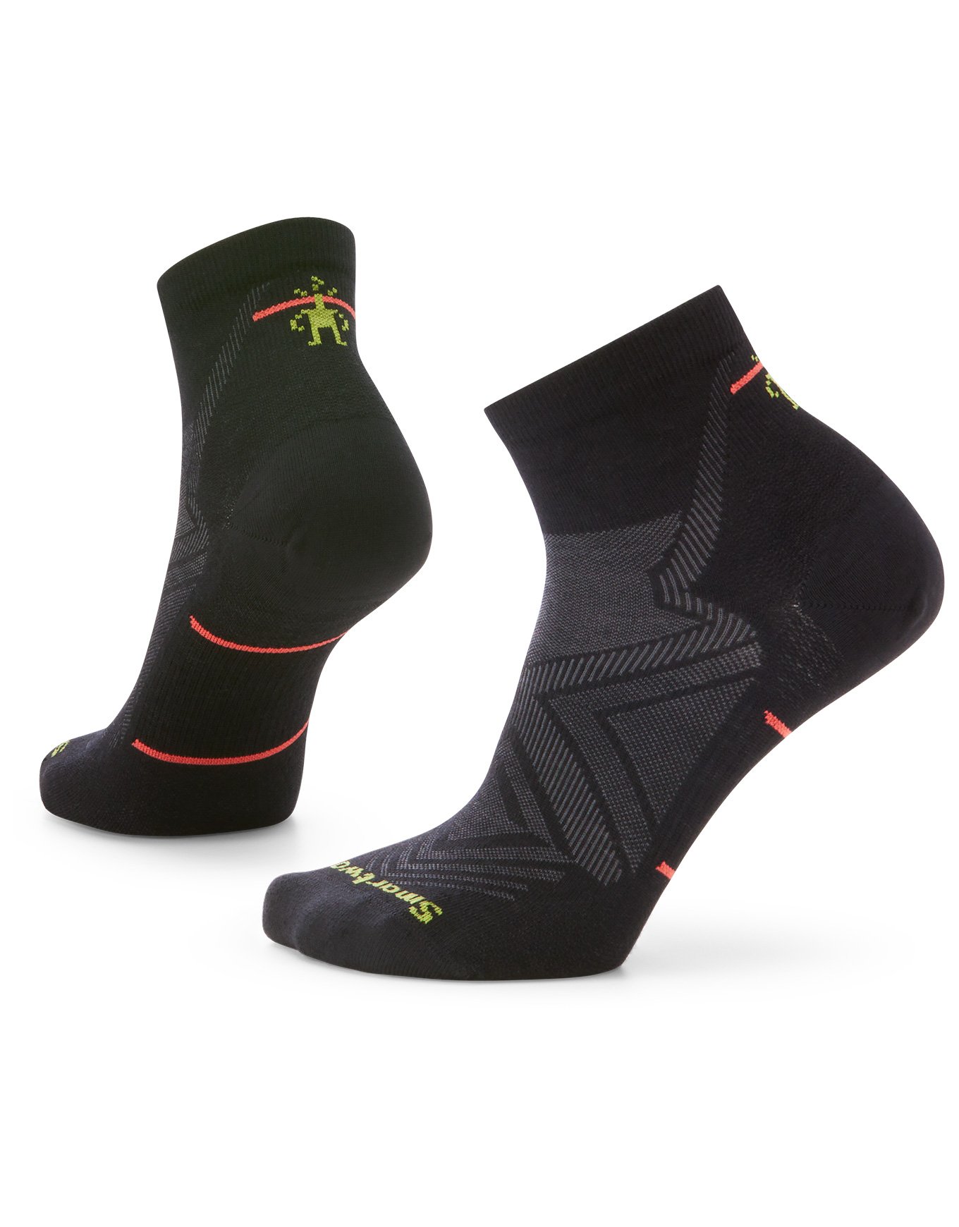 W Run Zero Cushion Ankle Socks Black + Smartwool