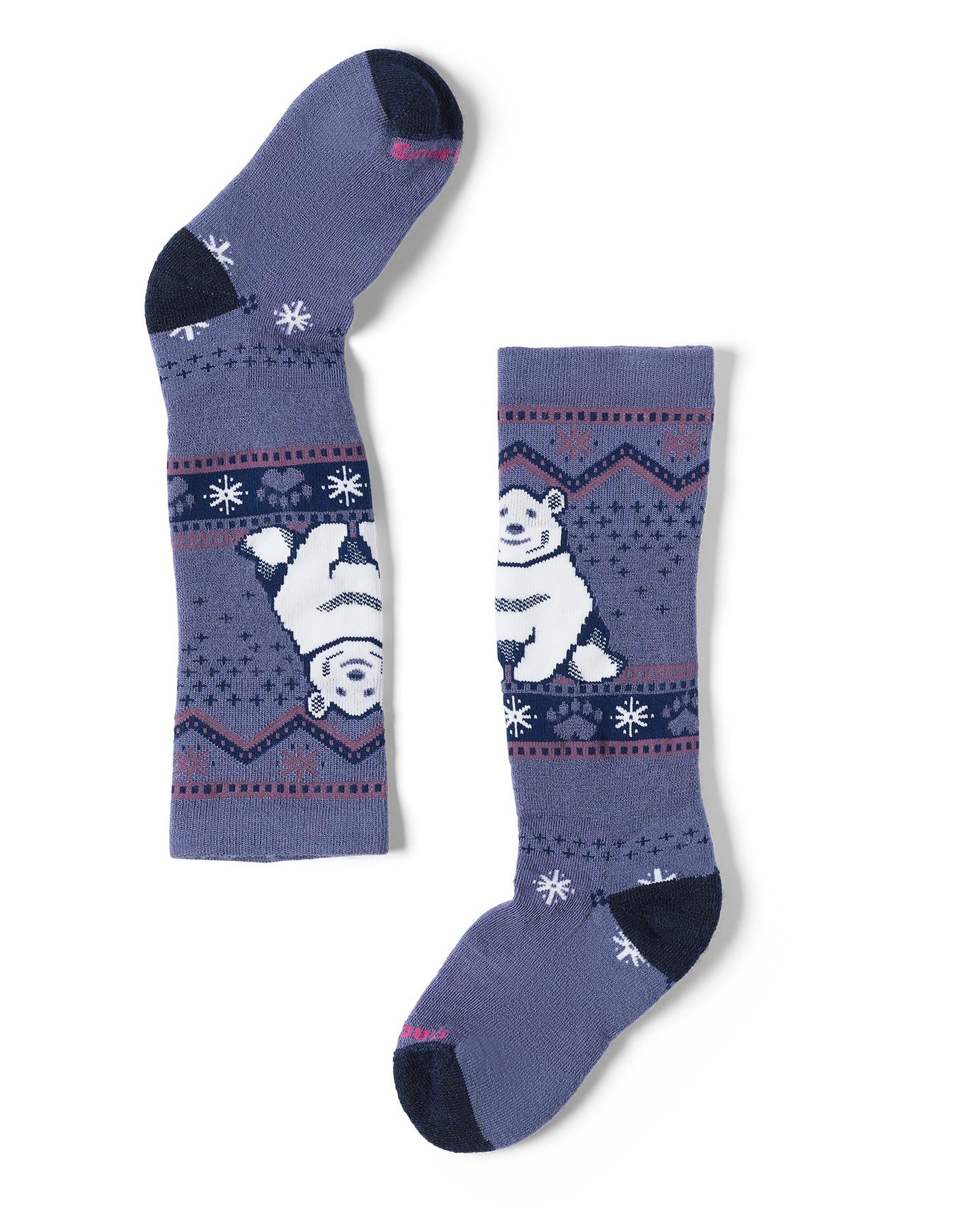 K Wintersport Full Cushion Polar Bear OTC Socks Nightfall Blue + Smartwool