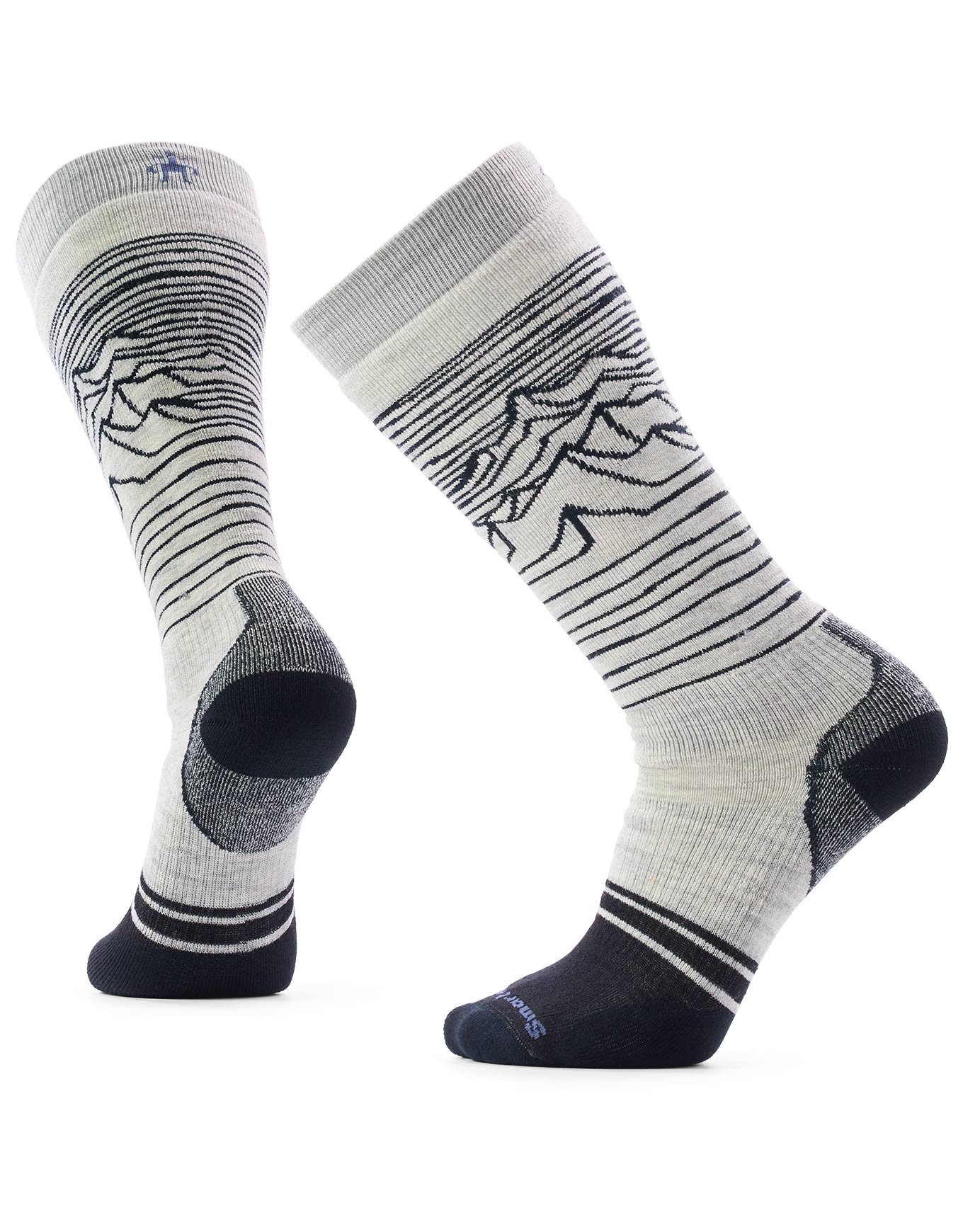Snowboard Full Cushion Iguchi OTC Socks Ash + Smartwool