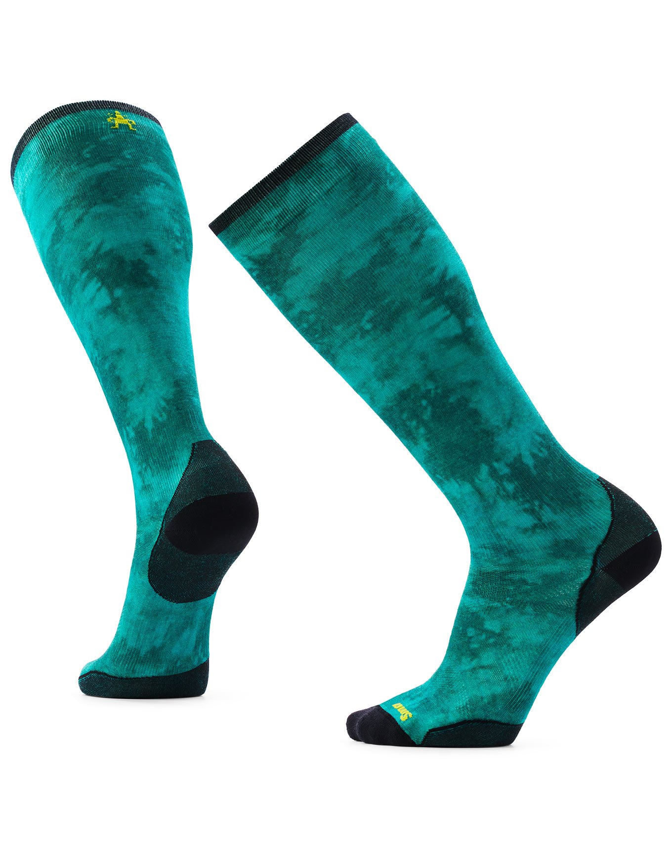 Ski Zero Cushion Shale Print OTC Socks Dusty Teal + Smartwool