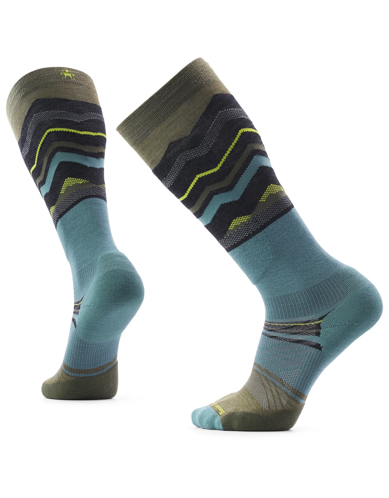 Ski Targeted Cushion Expanding Horizons OTC Socks Winter Moss + Smartwool