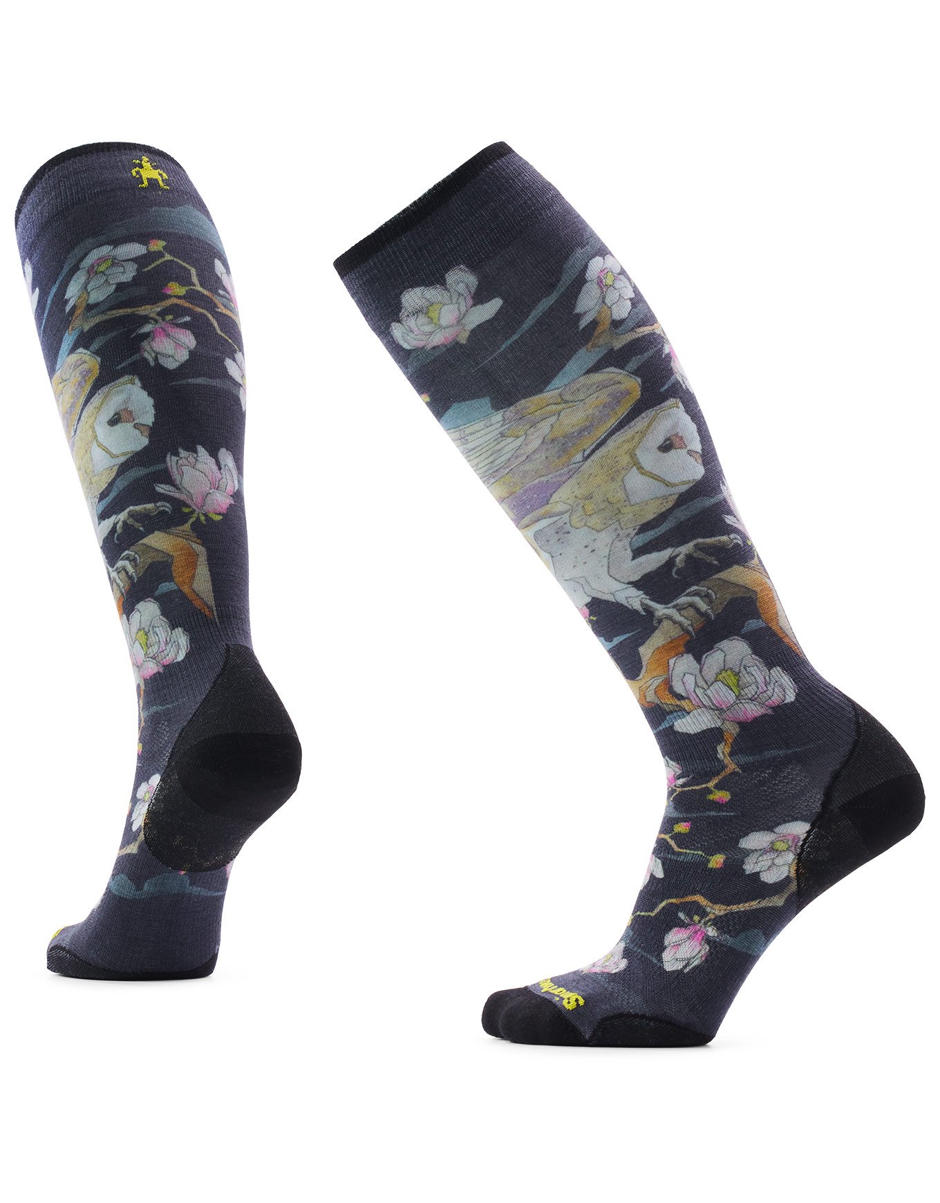 W Ski Zero Cushion Nightwatcher Print OTC Socks Black + Smartwool