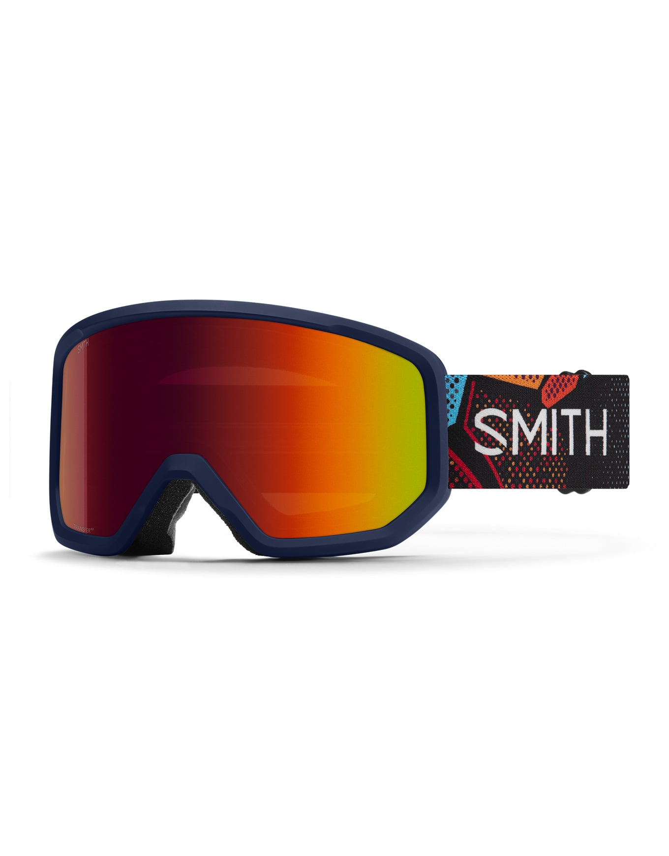 Transfer Midnight Geo Alpine / Red Sol-X Mirror Antifog + Smith