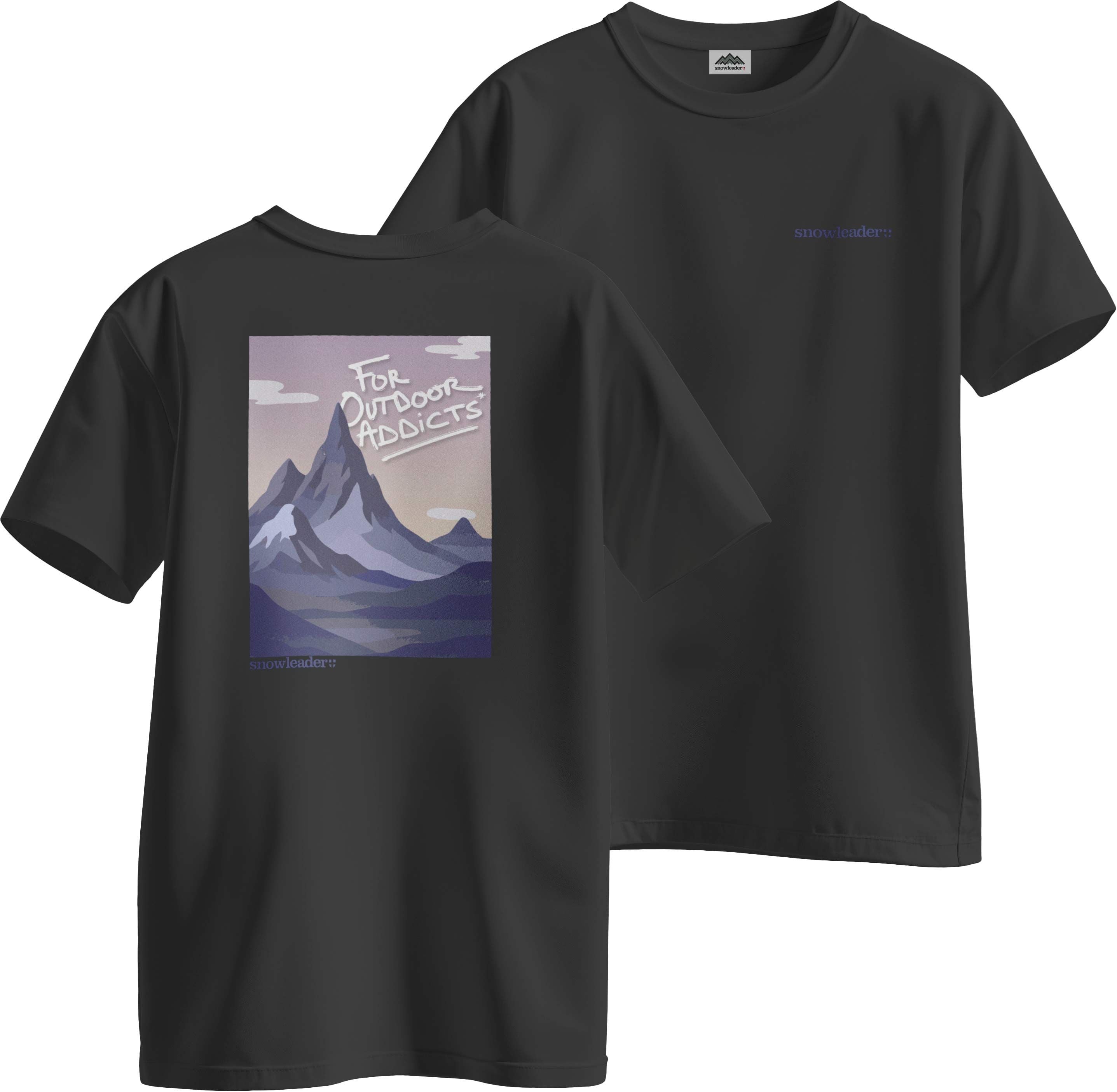 Mountain Tee Black + Snowleader