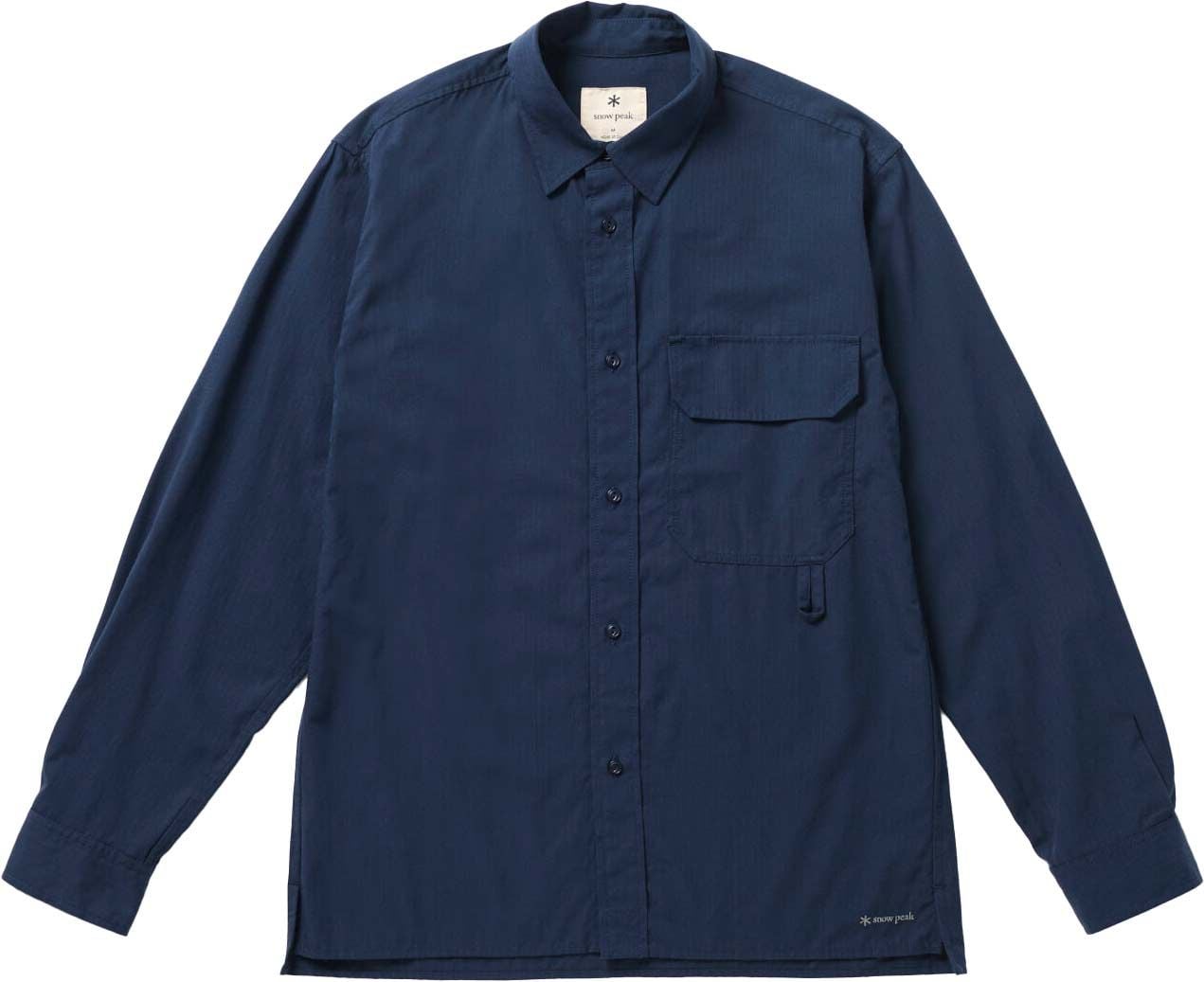 Takibi Light Ripstop Shirt Navy + Snow Peak