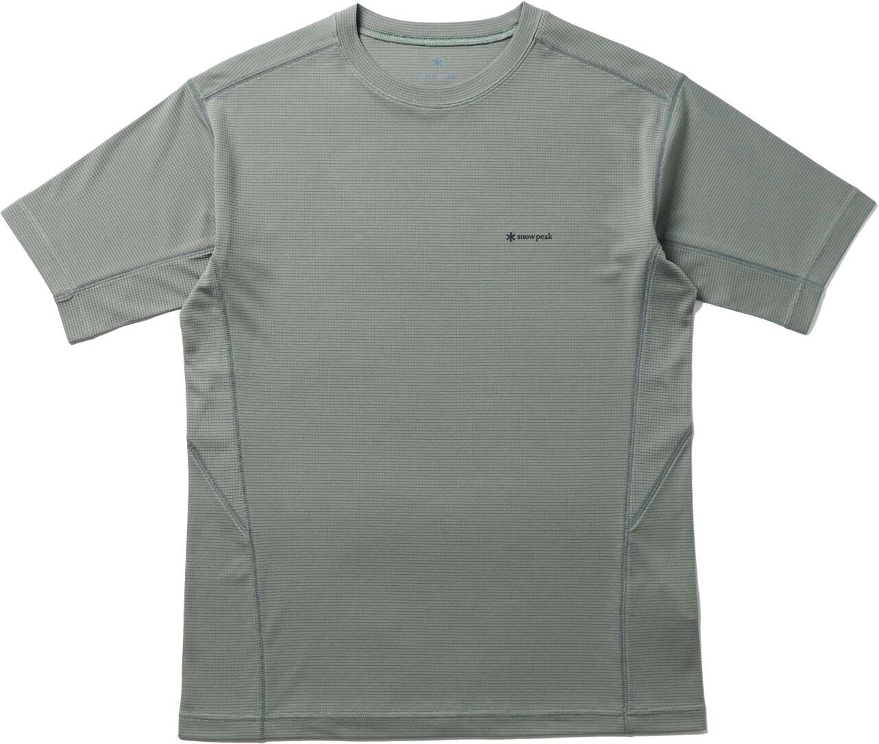 Pe Power Dry T-Shirt Grey + Snow Peak
