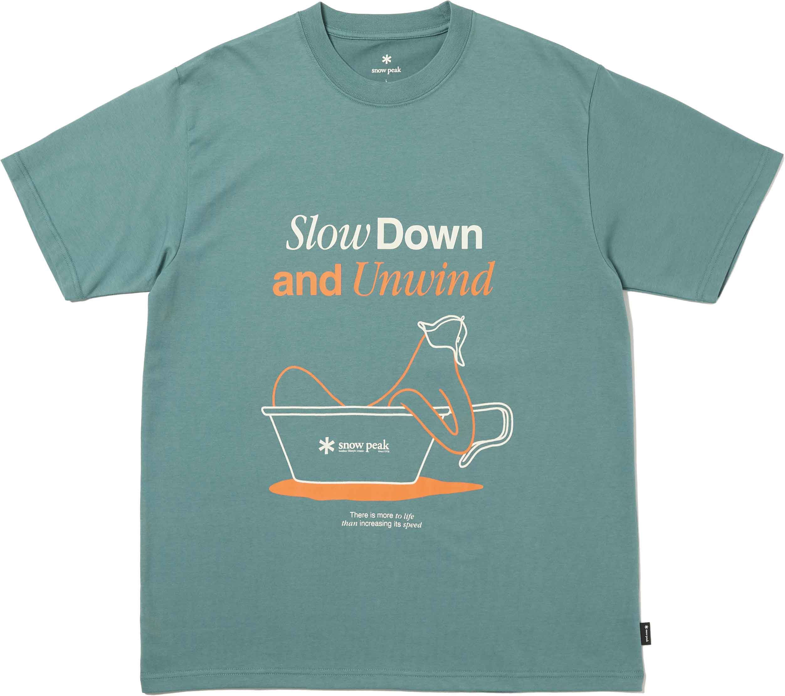 Relaxation T-Shirt Light Green + Snow Peak