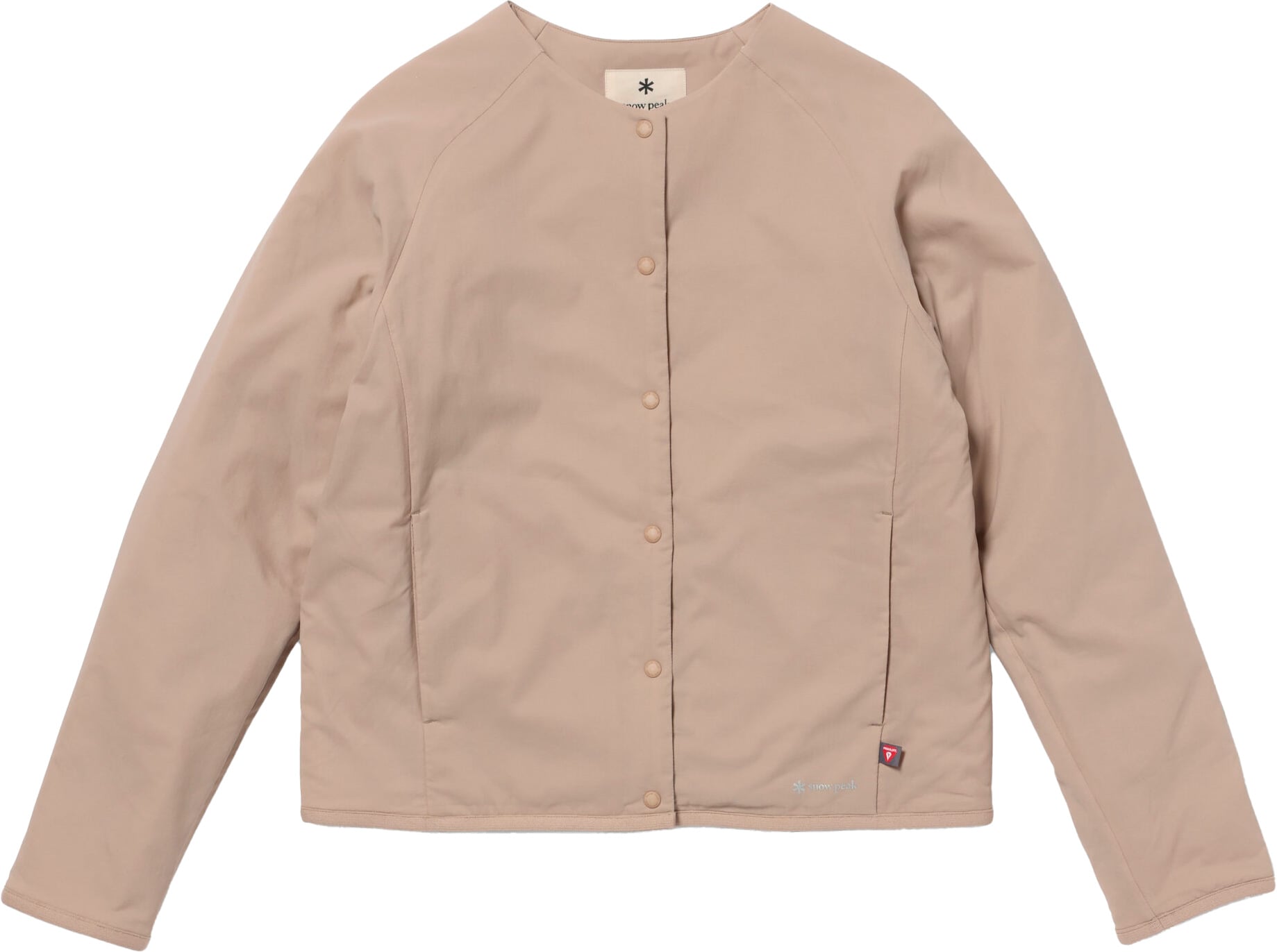 Flexible Insulated Cardigan W Light Brown + Snow Peak