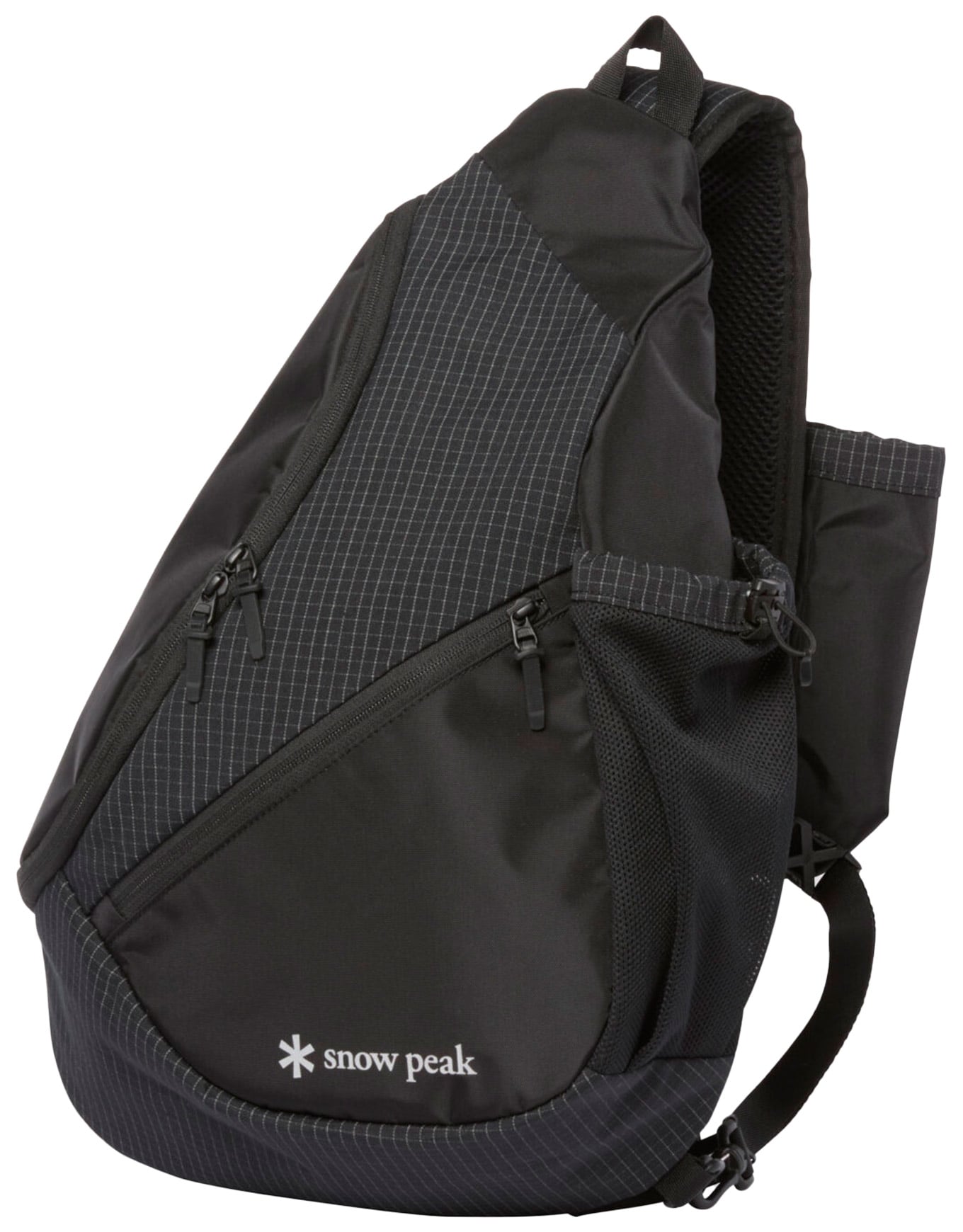 Grid Sling Bag Black + Snow Peak