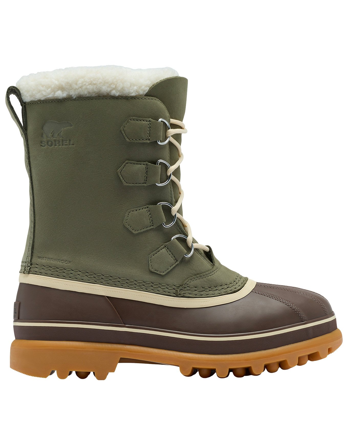 Caribou WP Stone Green Tobacco + Sorel
