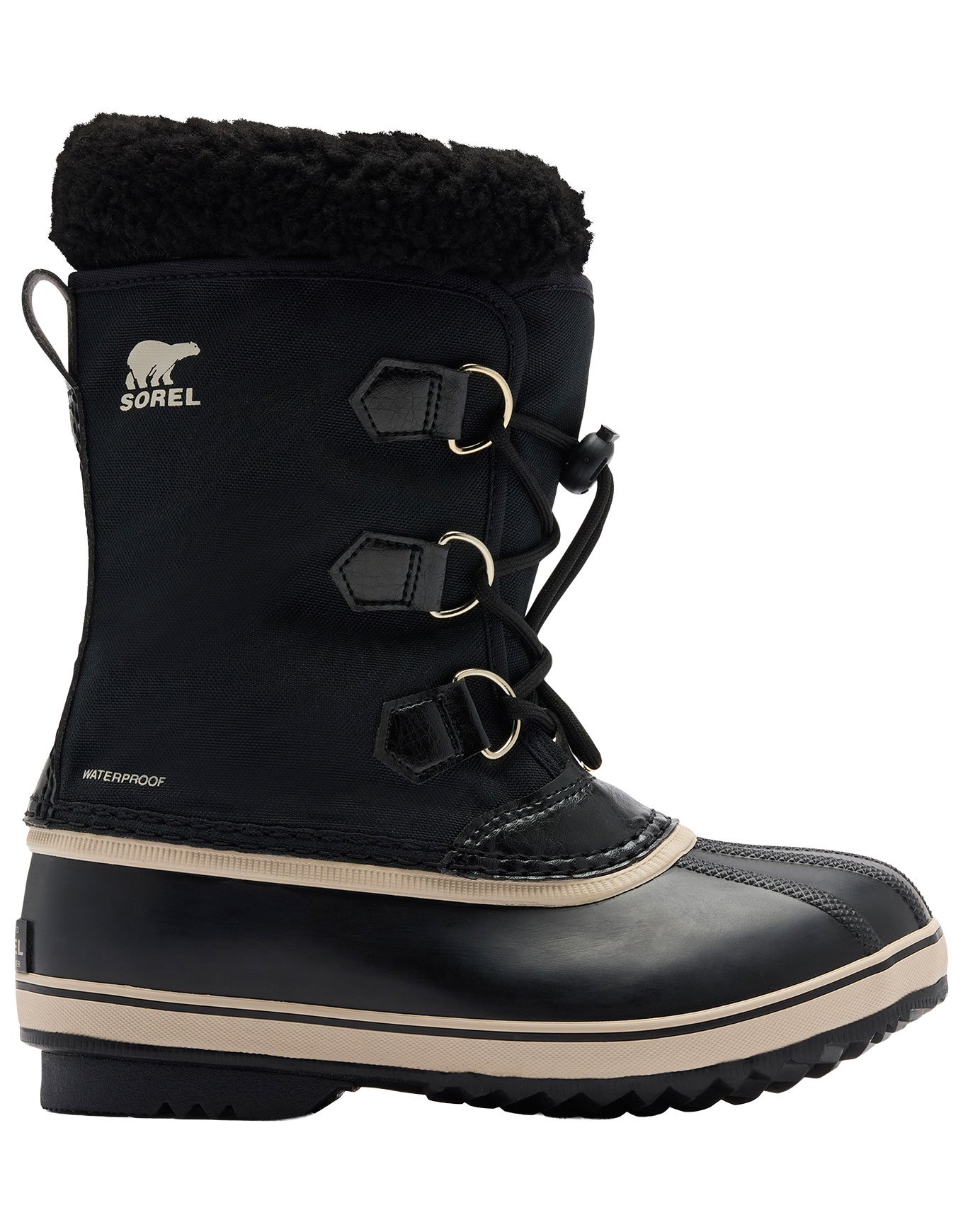 Big Kids Yoot Pac Nylon WP Black Black + Sorel