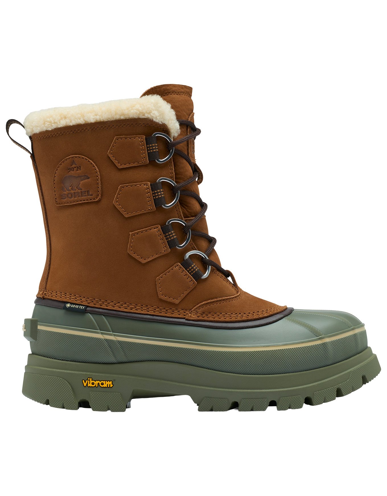 Caribou Horizon GTX Velvet Tan Stone Green + Sorel