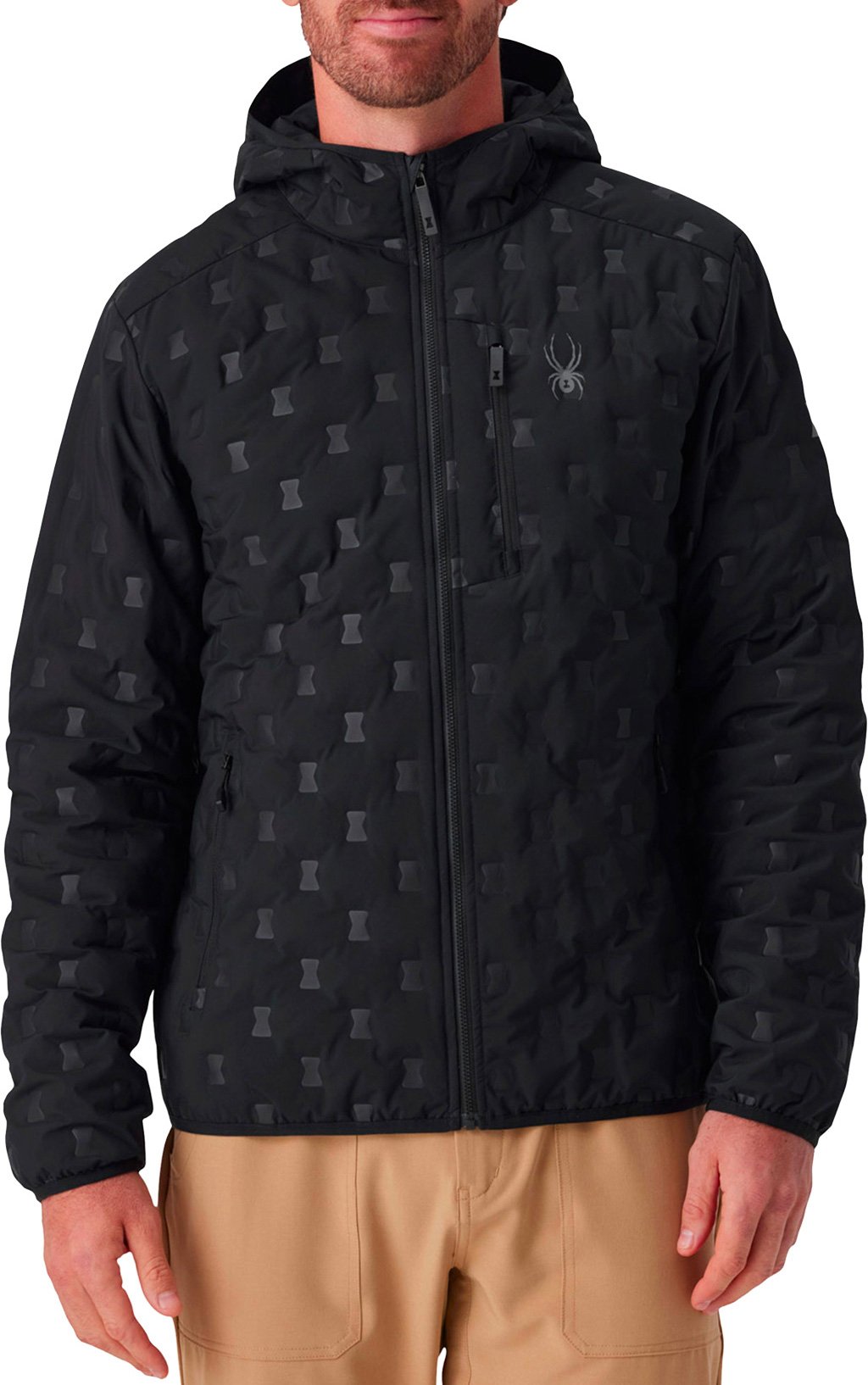 Zenith Hooded Down Jacket Black + Spyder
