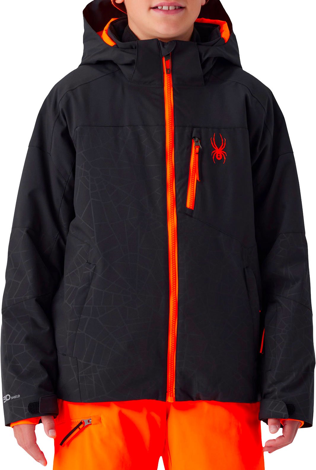 Leader Jacket Kids Black + Spyder
