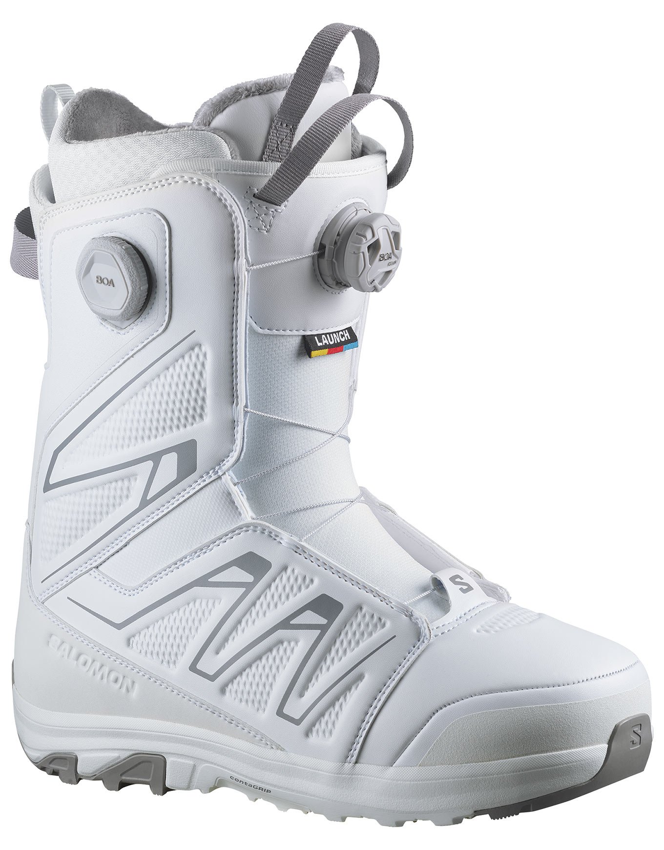 Launch BOA SJ BOA White/Alloy + Salomon Snowboard
