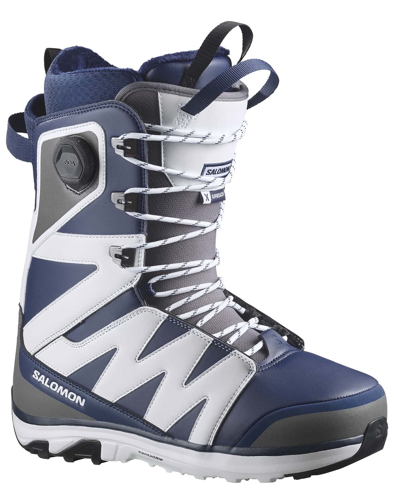 X Approach Lace SJ BOA Team Naval Academy/White/Castlerock + Salomon Snowboard