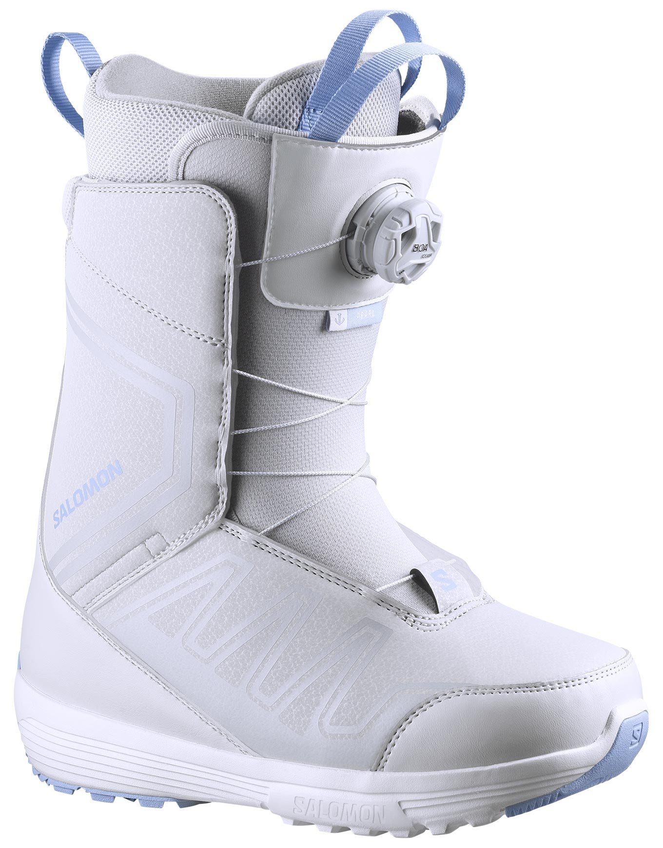 Pearl BOA Gray Violet/Brunnera Blue/White + Salomon Snowboard