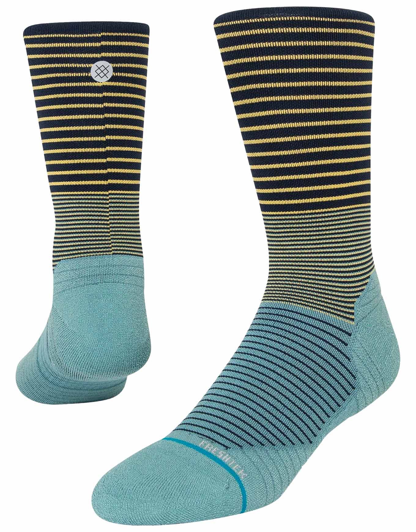 Stance Calze Crew Unisex: Ammortizzate, Senza Cuciture, Altezza Media - Taglie M E L