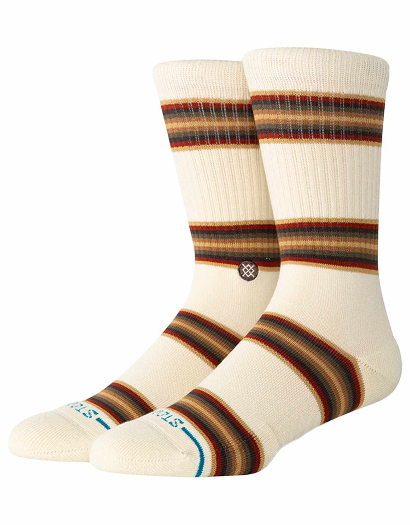 Stance Mens Hill Top Crew Sock Dark Green