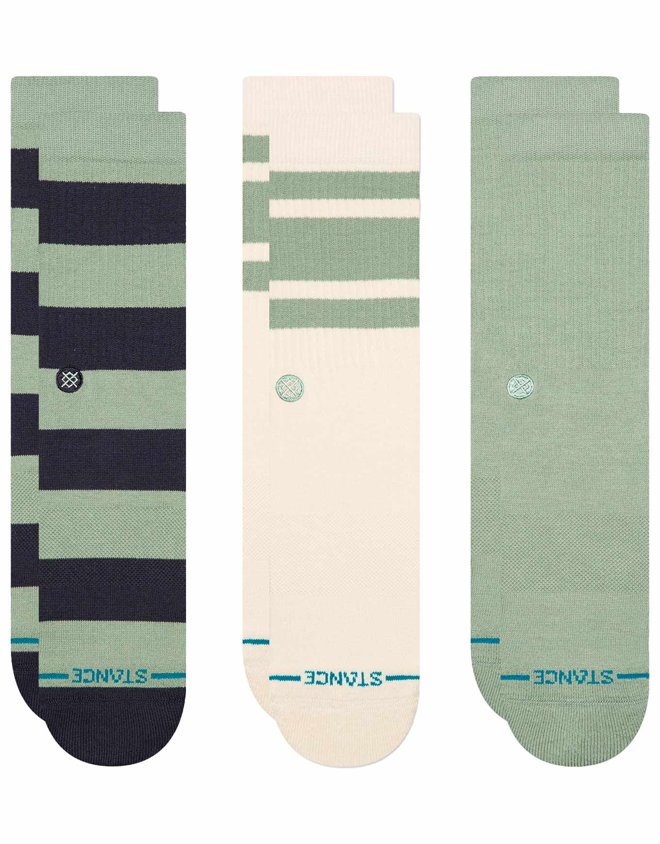 Townie Crew 3 Pack Sea Green + Stance