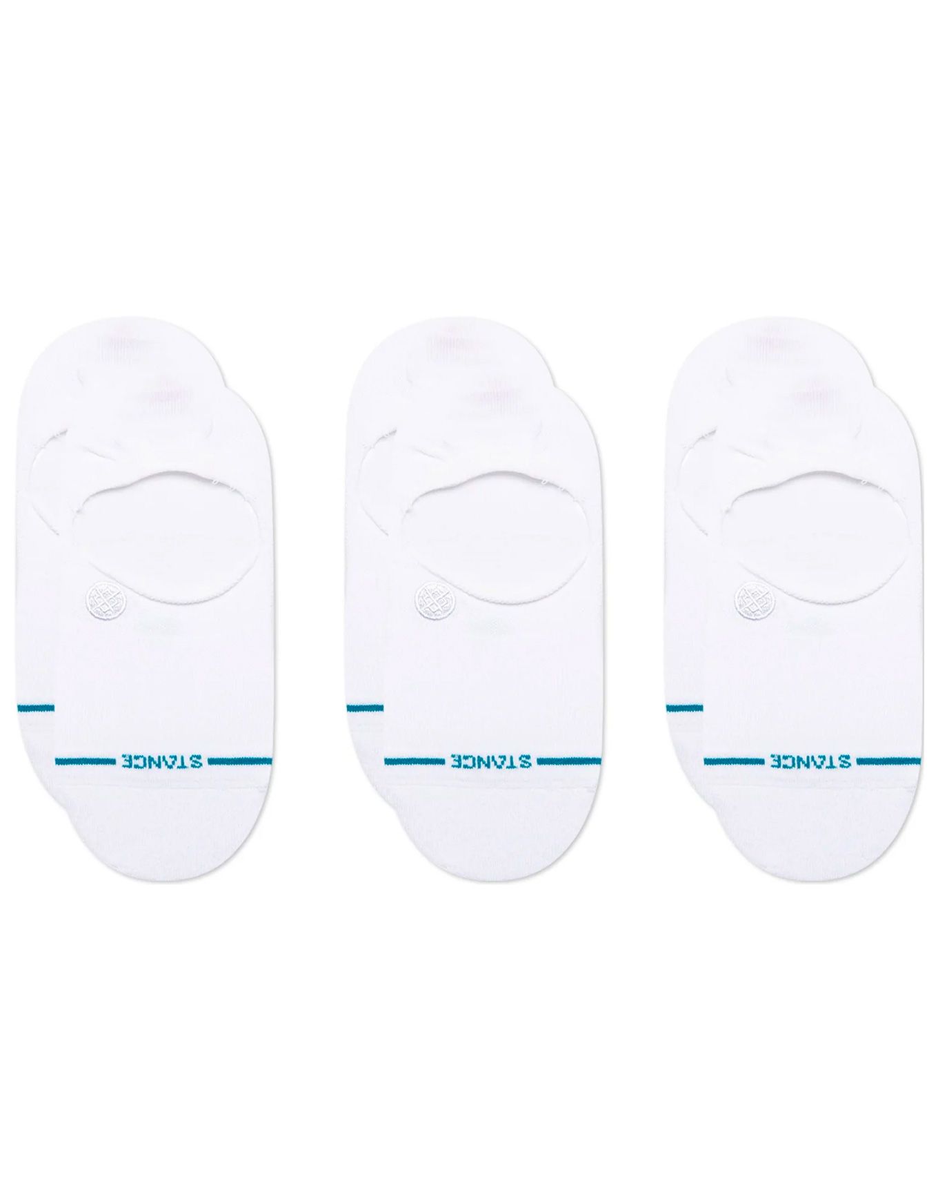 Icon No Show 3 Pack White + Stance
