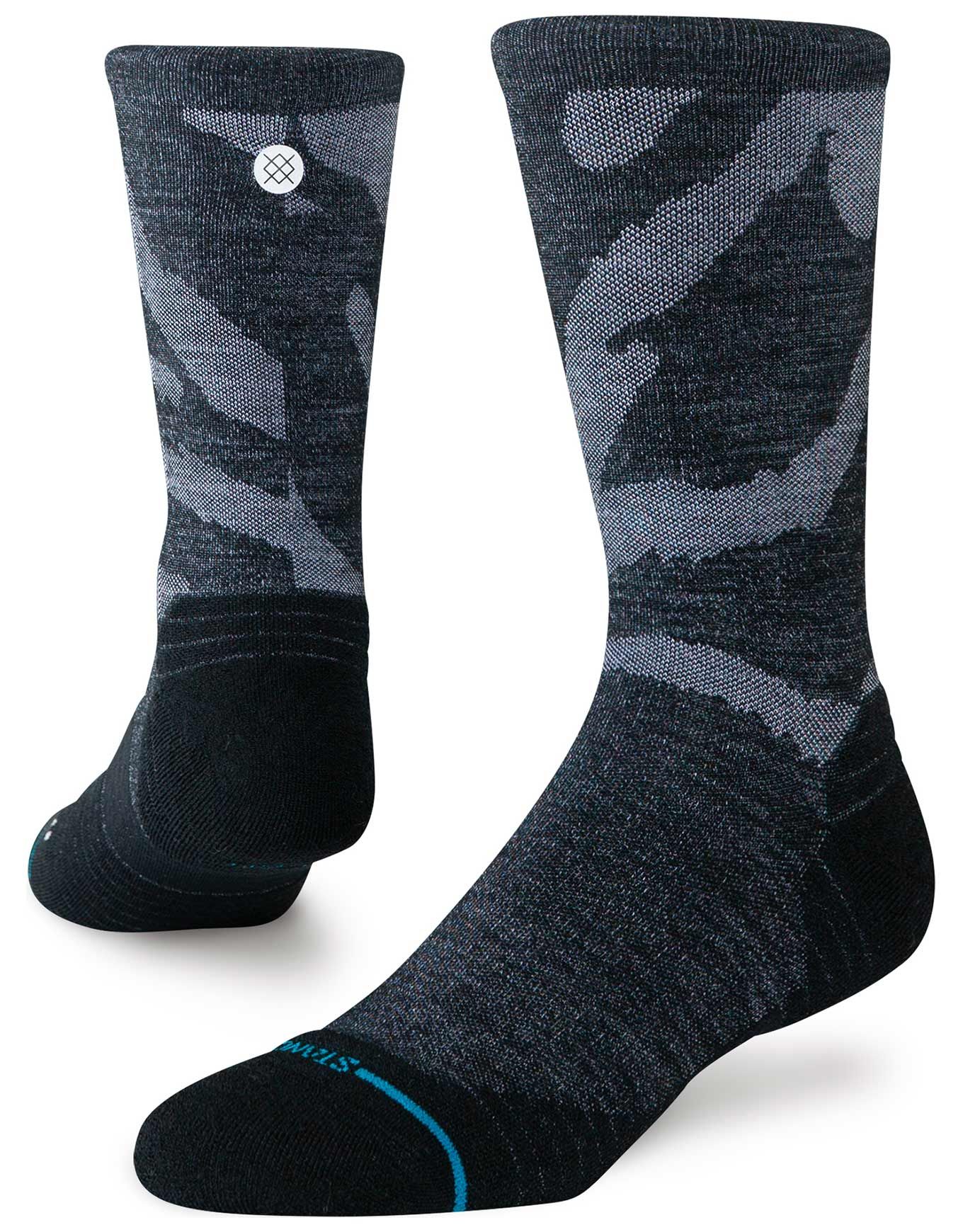 Digi Dash Light Wool Crew Black + Stance