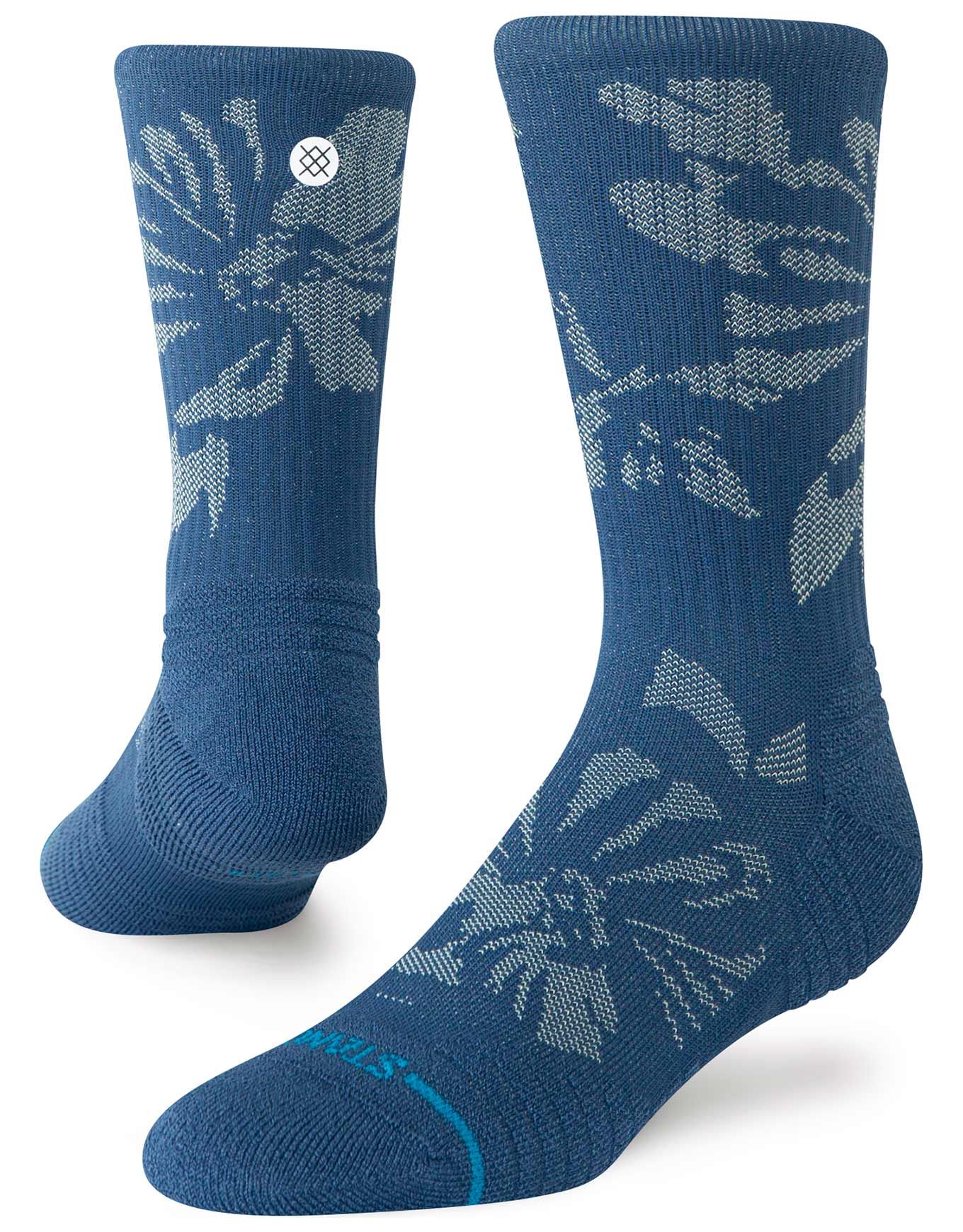 Flora Scan Mid Ribbed Crew Deepteal + Stance