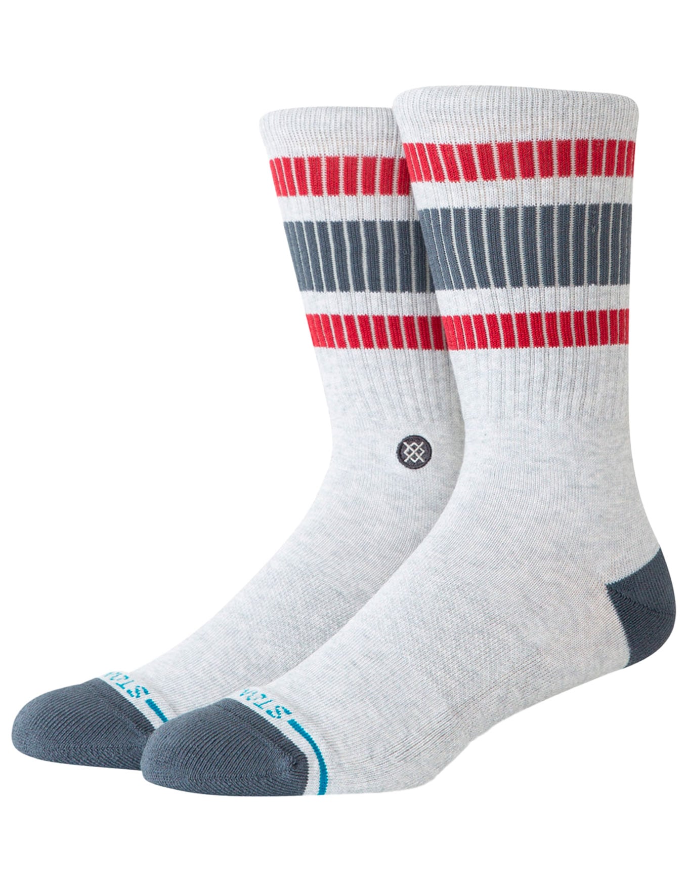 Boyd Pop Stitch Crew Heathergrey + Stance