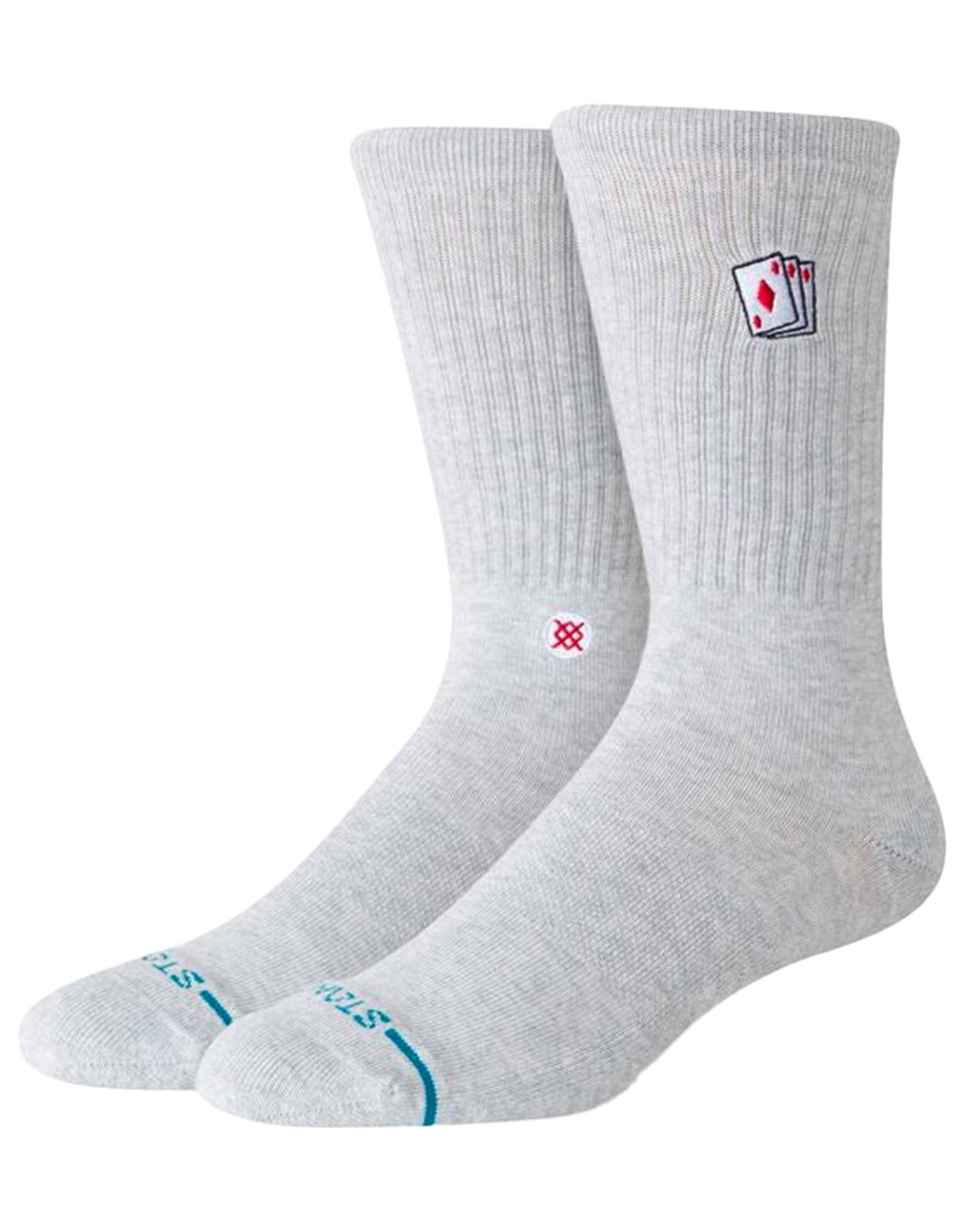 Hit Me Crew Heathergrey + Stance