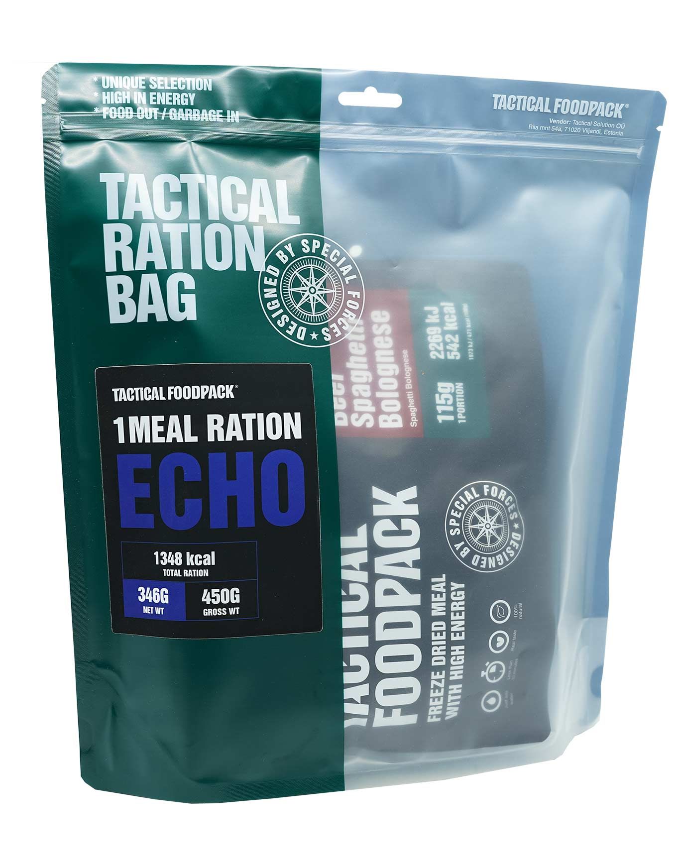 Ration de 1 Repas Echo + Tactical Foodpack