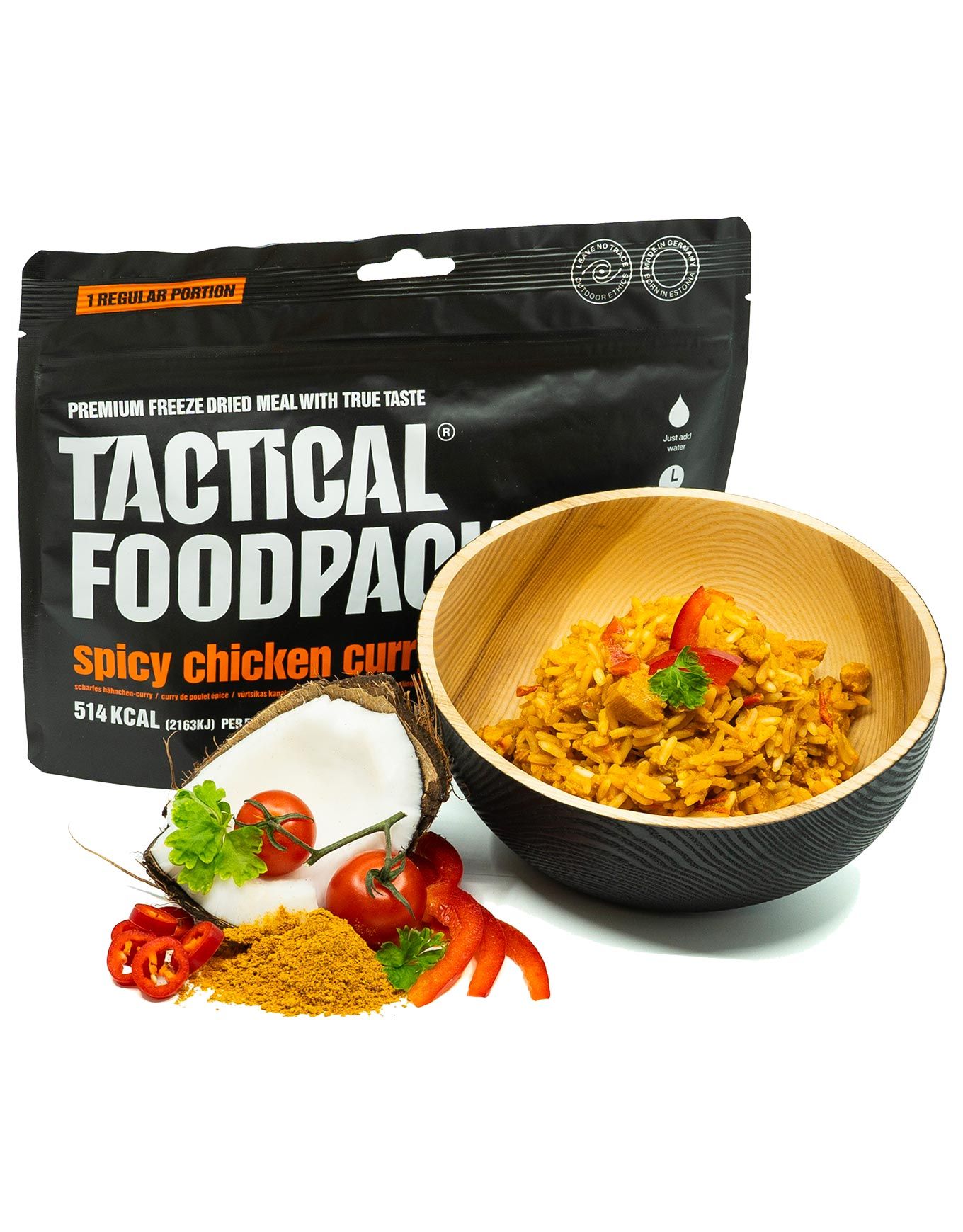 Curry De Poulet Épicé 120g + Tactical Foodpack