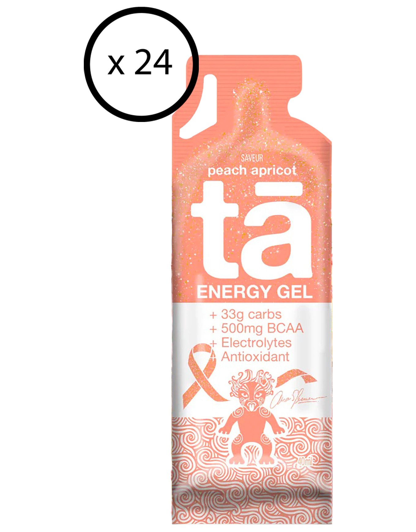 Pack Energy Gels Peach Apricot (x24) + TA Energy