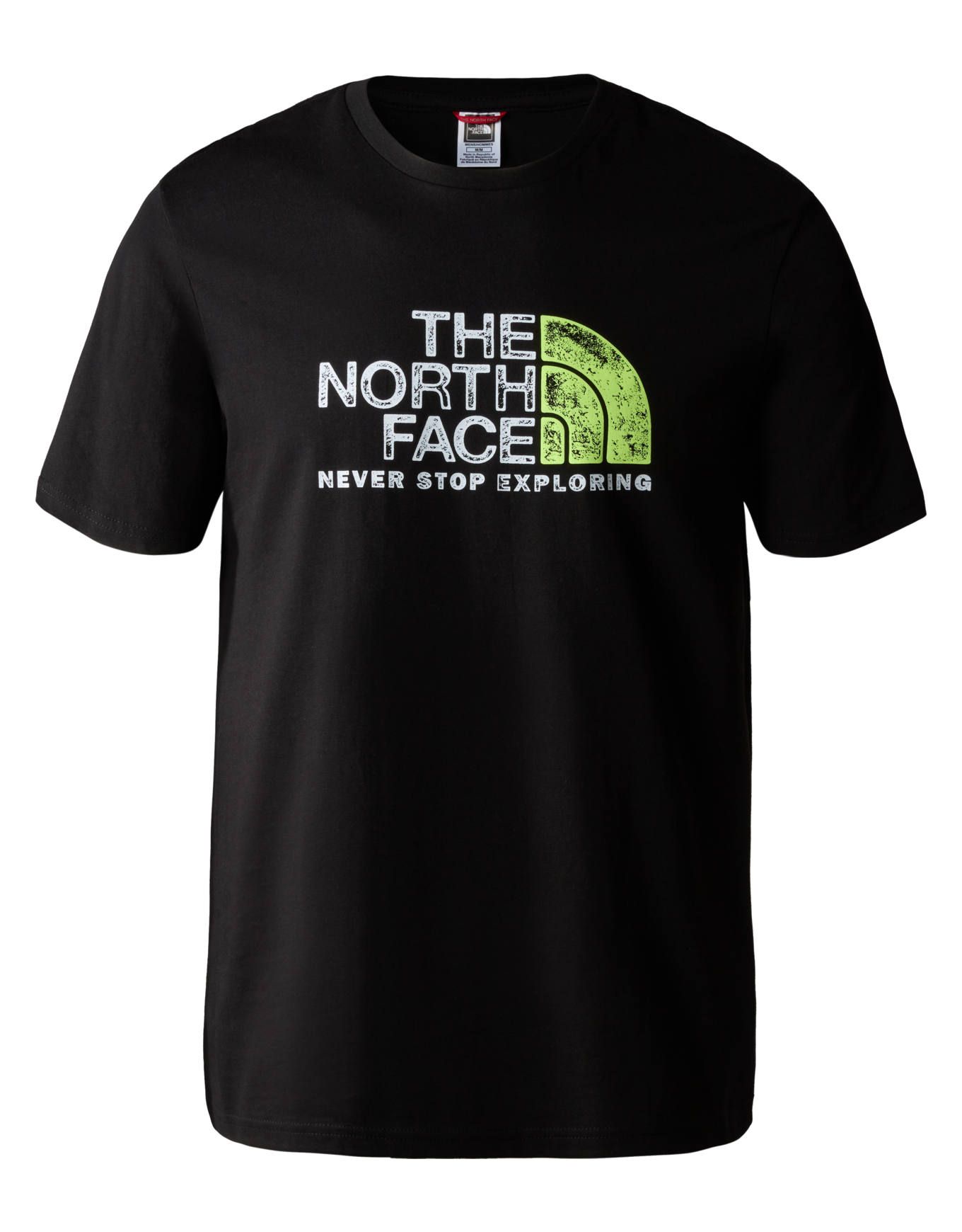 M S/S Rust 2 Tee TNF Black/Led Yellow + The North Face