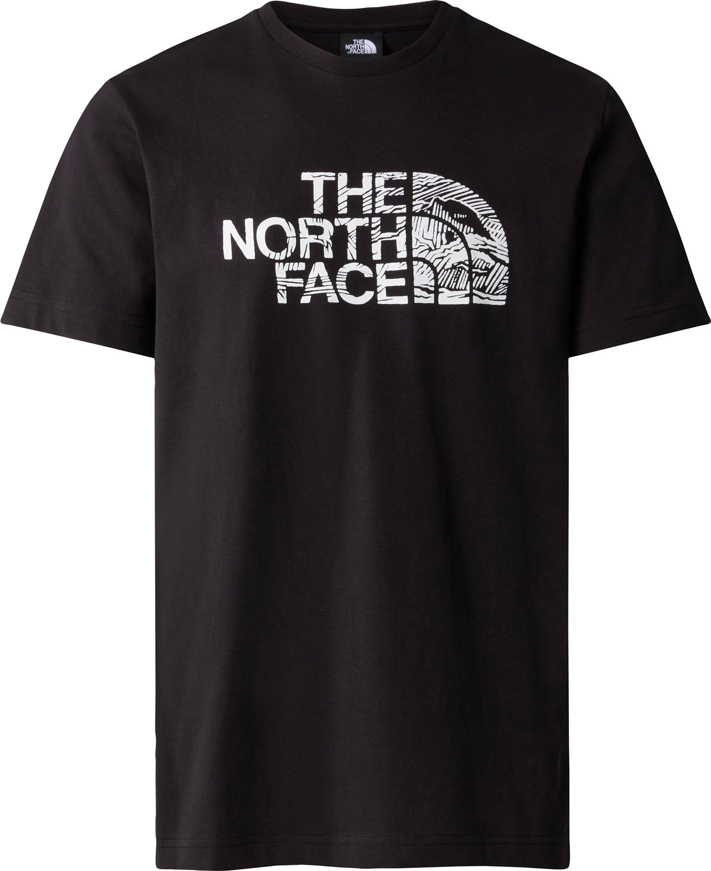 M S/S Woodcut Dome Tee TNF Black + The North Face