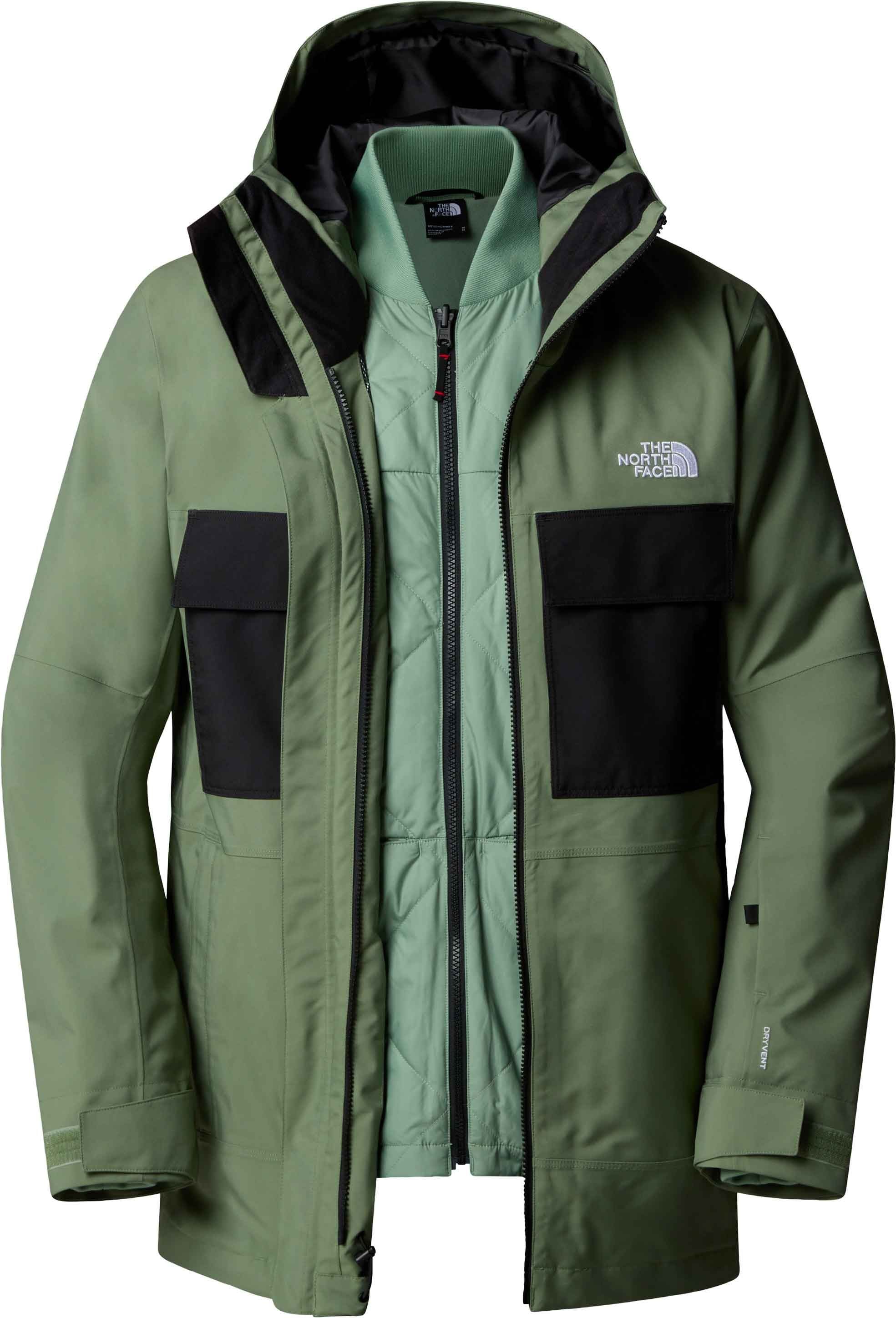 The North Face M Fourbarrel Triclimate Jacket Bark Mist TNF Black