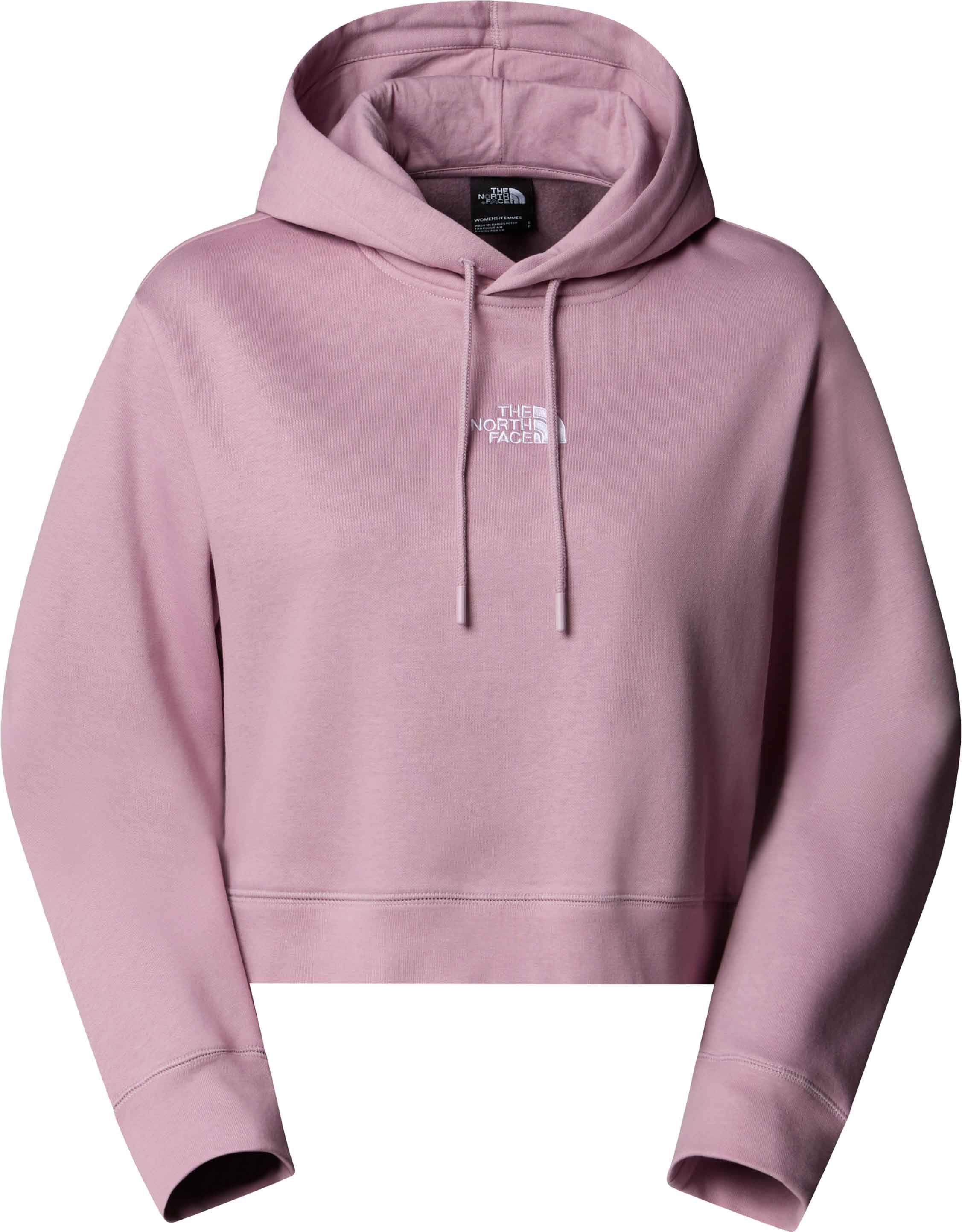 W Essential Crop Hoodie Ashen Purple + The North Face