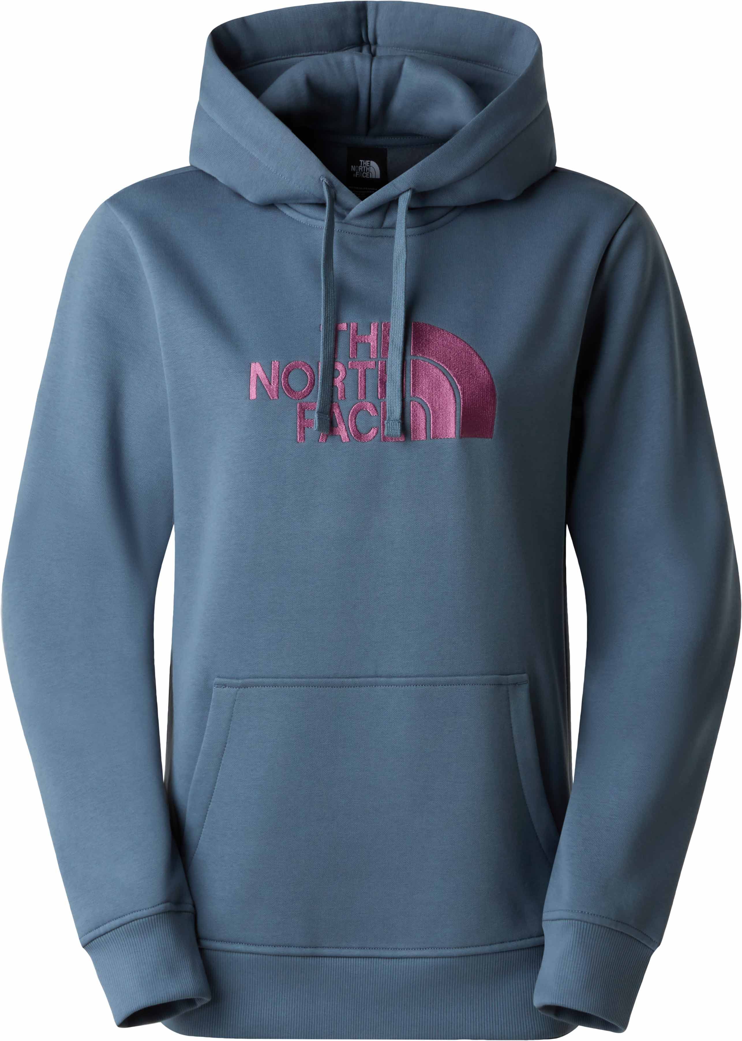 W Drew Peak Regular Hoodie Granite Grey Chroma Purple + The North Face